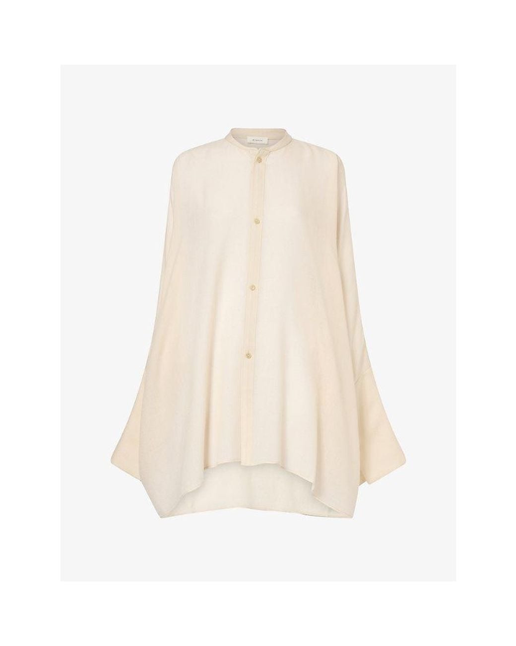 Ruohan Natural Kael Oversized Wool Shirt