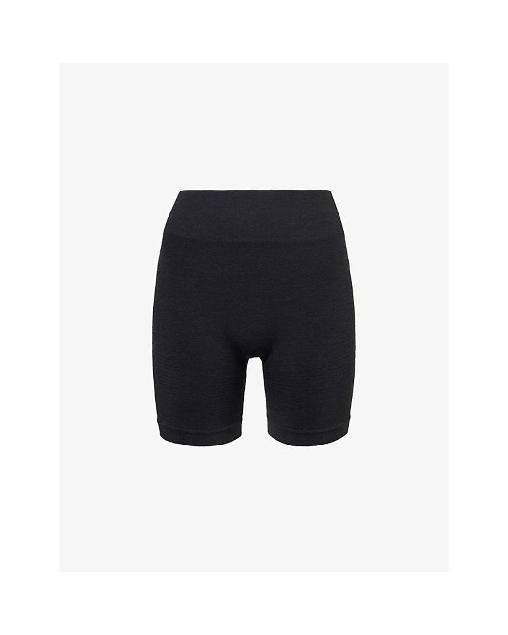 WE Are Tala Black Sculpt Seamless High-Rise Stretch-Polyamide And Polyester Shorts