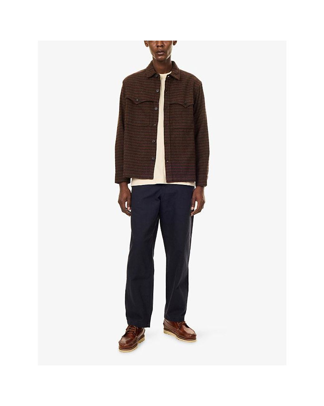 Barbour Blue Ursula Straight-Leg Cotton-Canvas Trousers for men