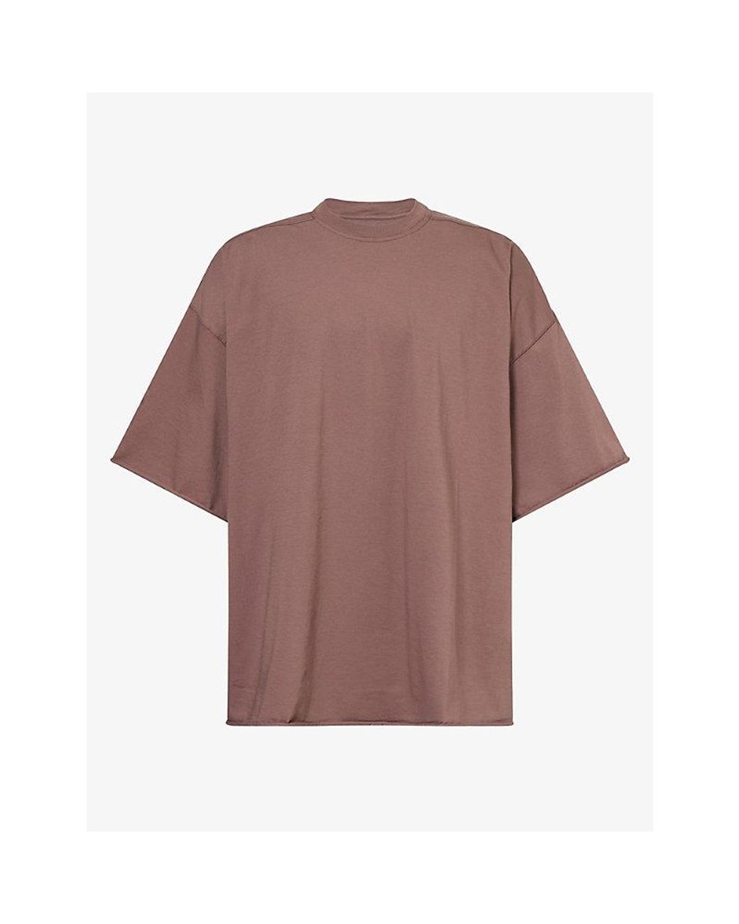 Rick Owens Brown Tommy Oversized Cotton-Jersey T-Shirt for men