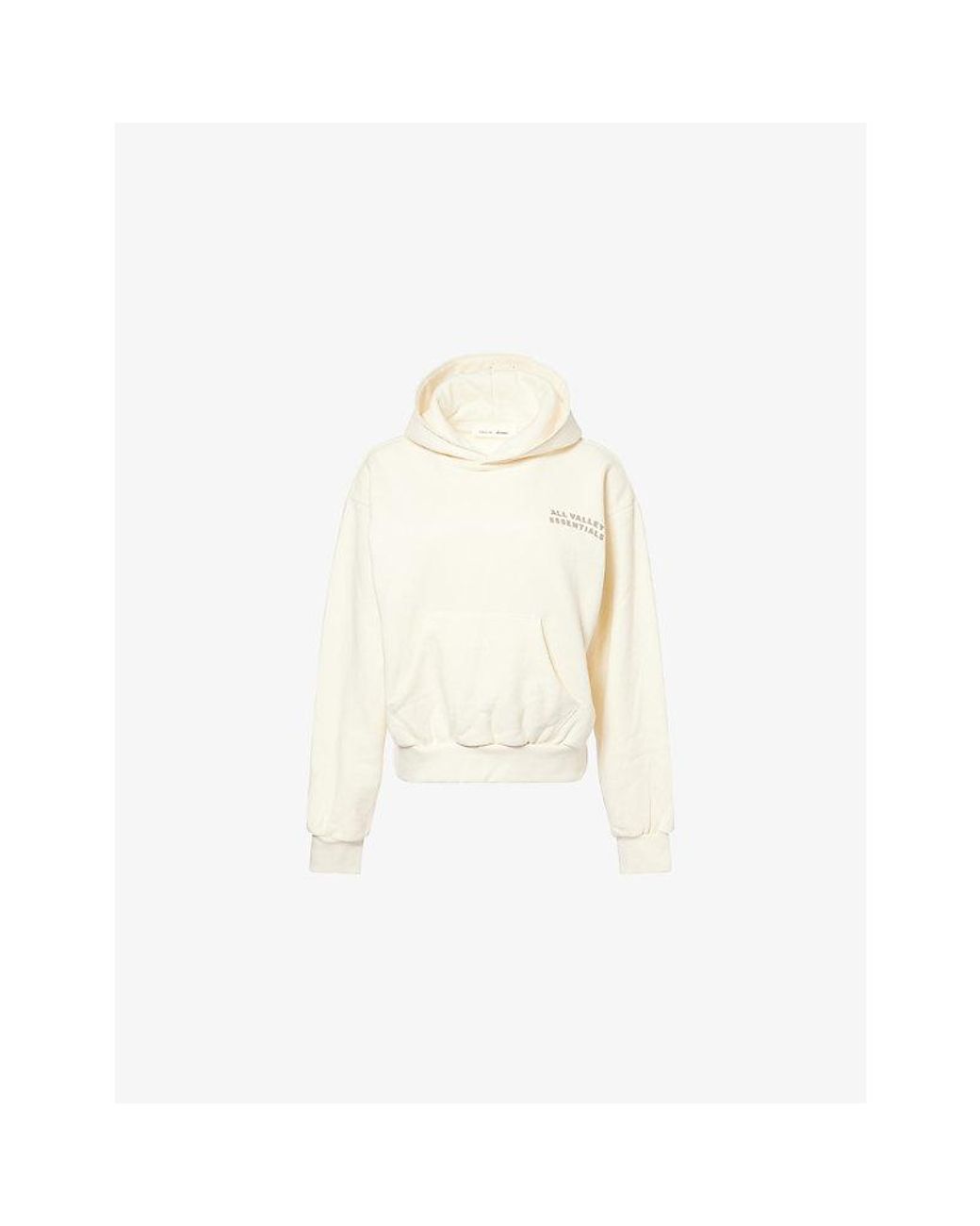 Fear Of God White 90S Classic-Fit Cotton-Fleece Hoody