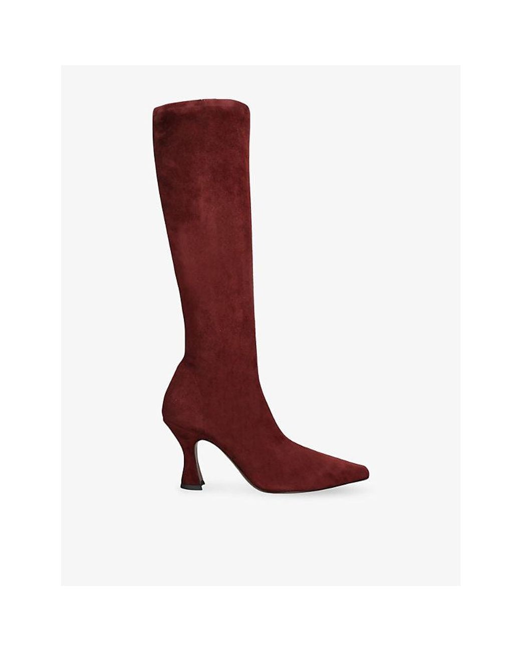 Neous Red Ran Stretch-Leather Heeled Boots