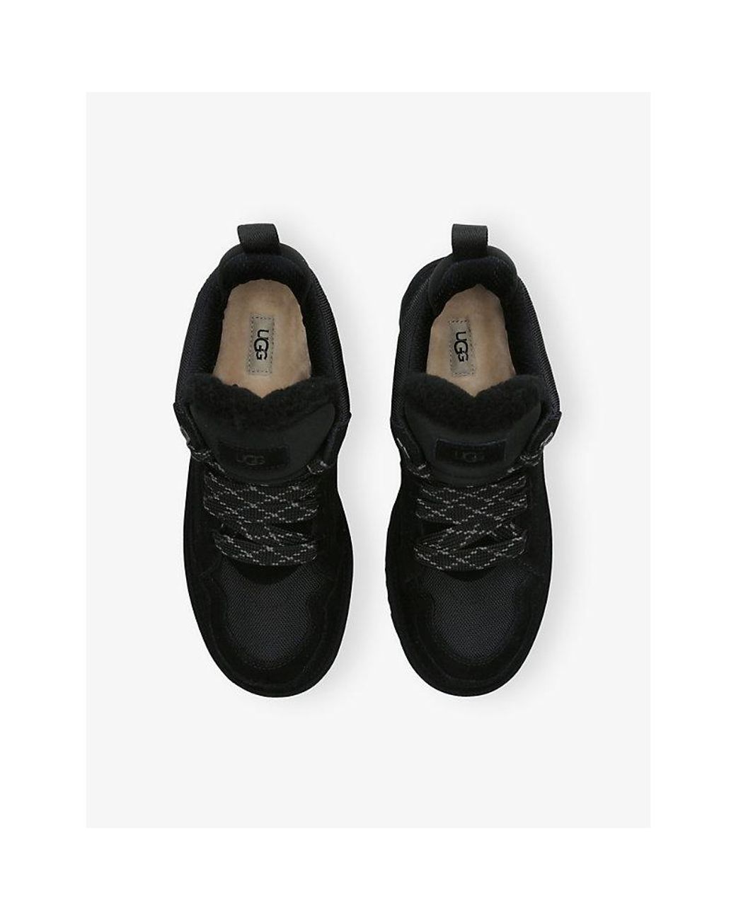 Ugg Black Lowmel Suede Trainers for men