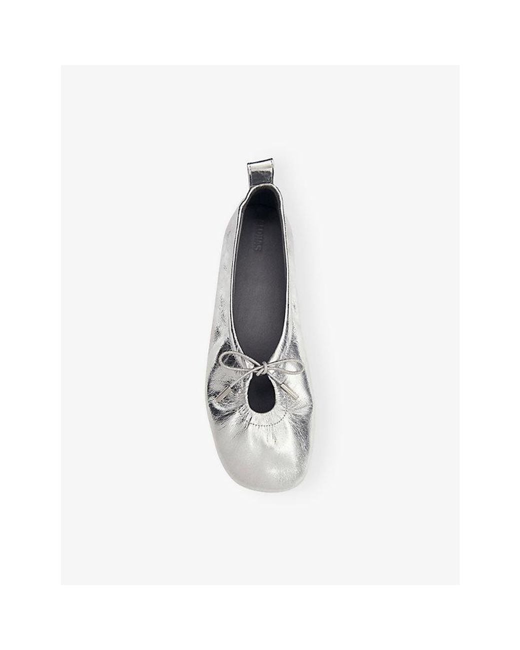 Alohas White Rosalind Leather Ballet Flats