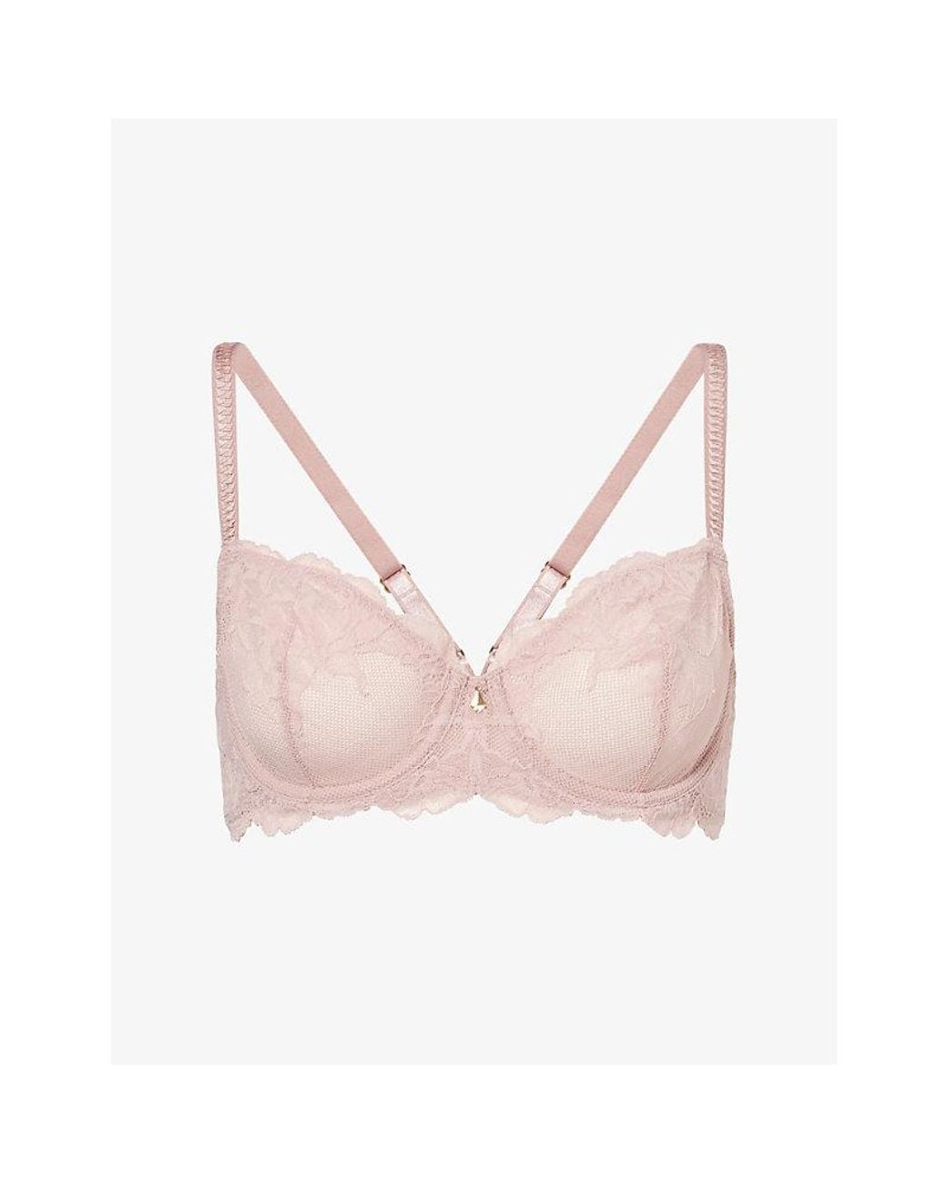 Wacoal Pink Vivid Attraction Classic Underwire Stretch-Lace Bra