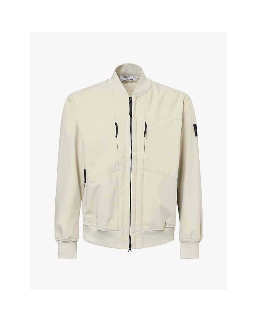 Stone Island Natural Soft Shell Bomber Jacket for men