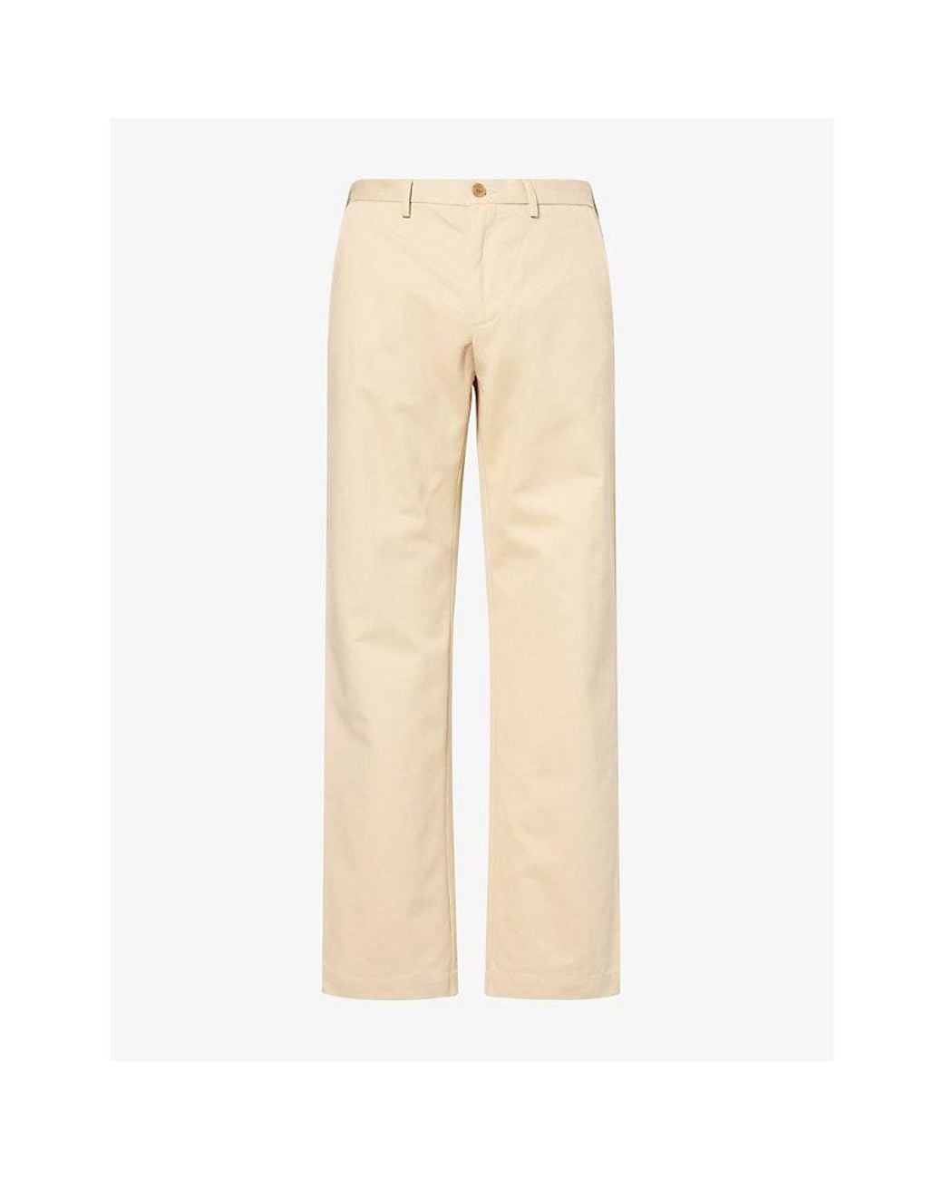 Sunspel Natural Drill Straight-Leg Cotton Trousers for men