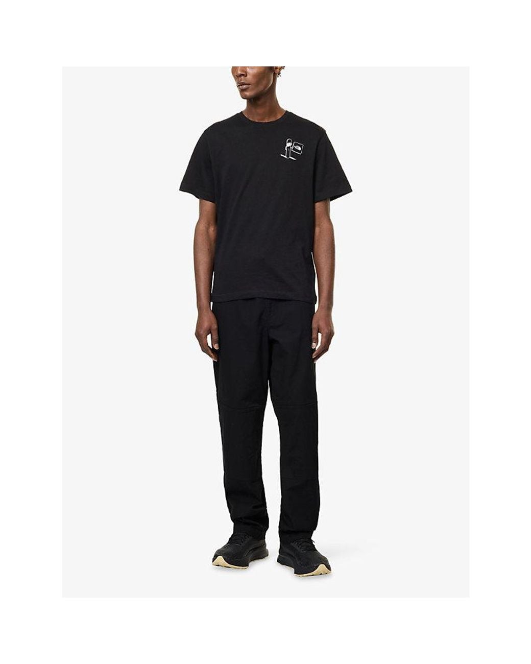 The North Face Black Opposites Attract Graphic-Print Cotton T-Shirt for men