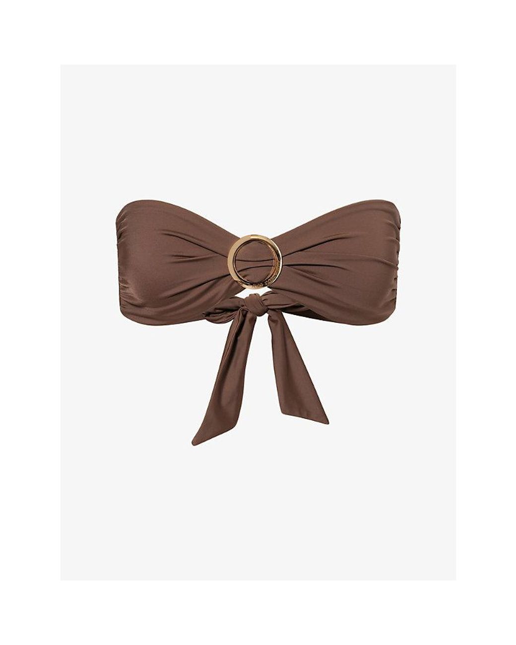 Away That Day Brown Cayman Island Bikini Top