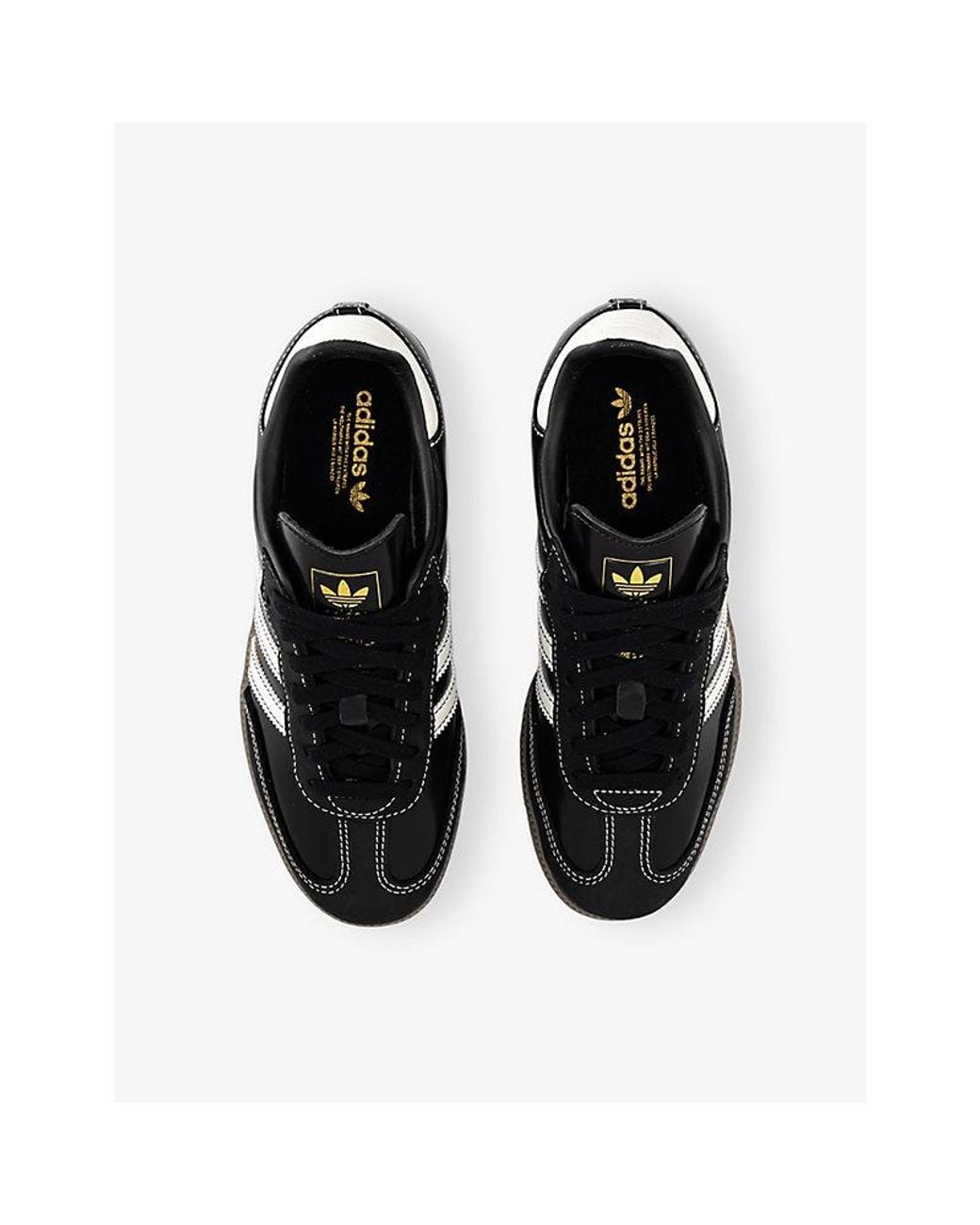 Adidas Black Samba Og Leather Trainers