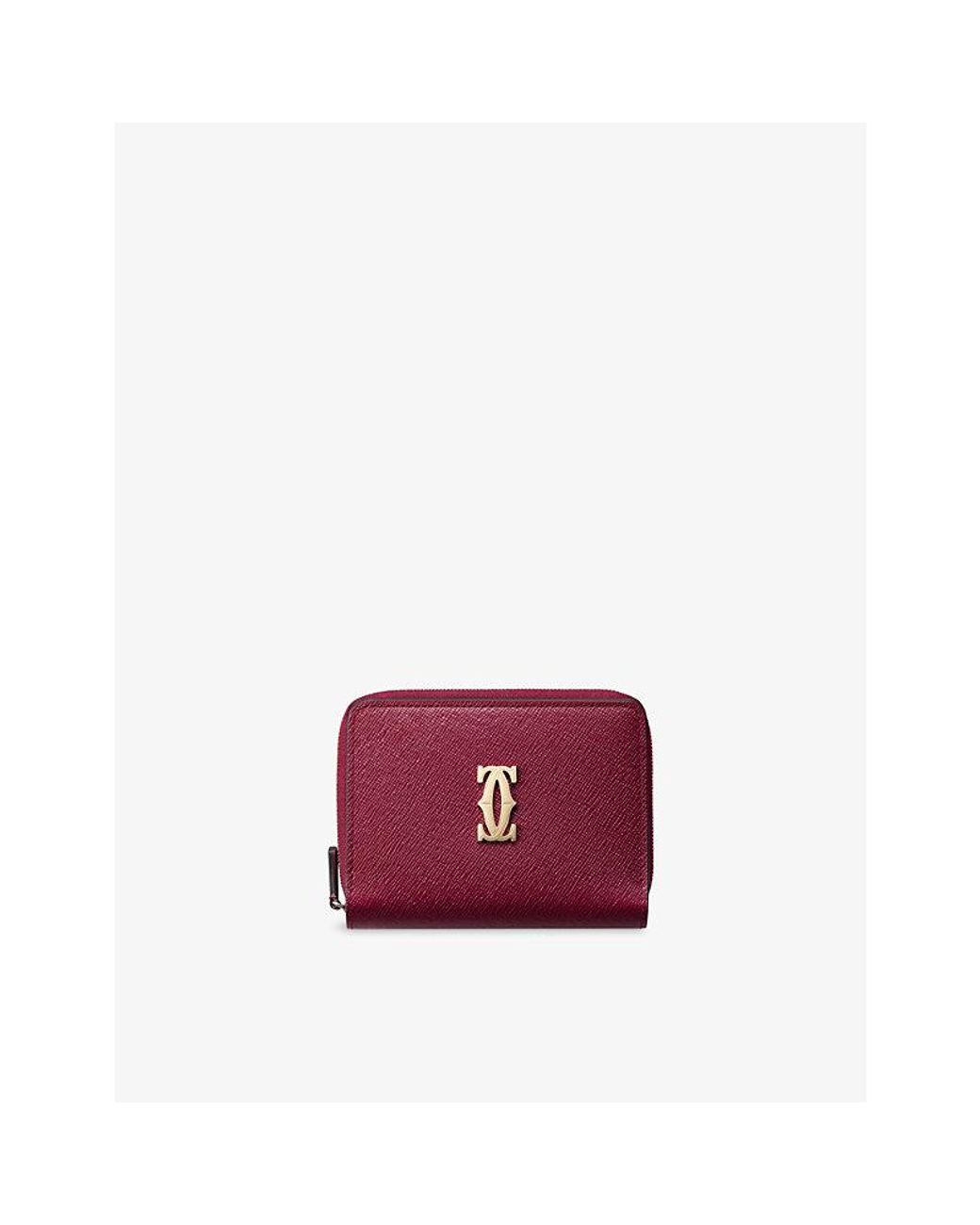Cartier Red C De Leather Wallet