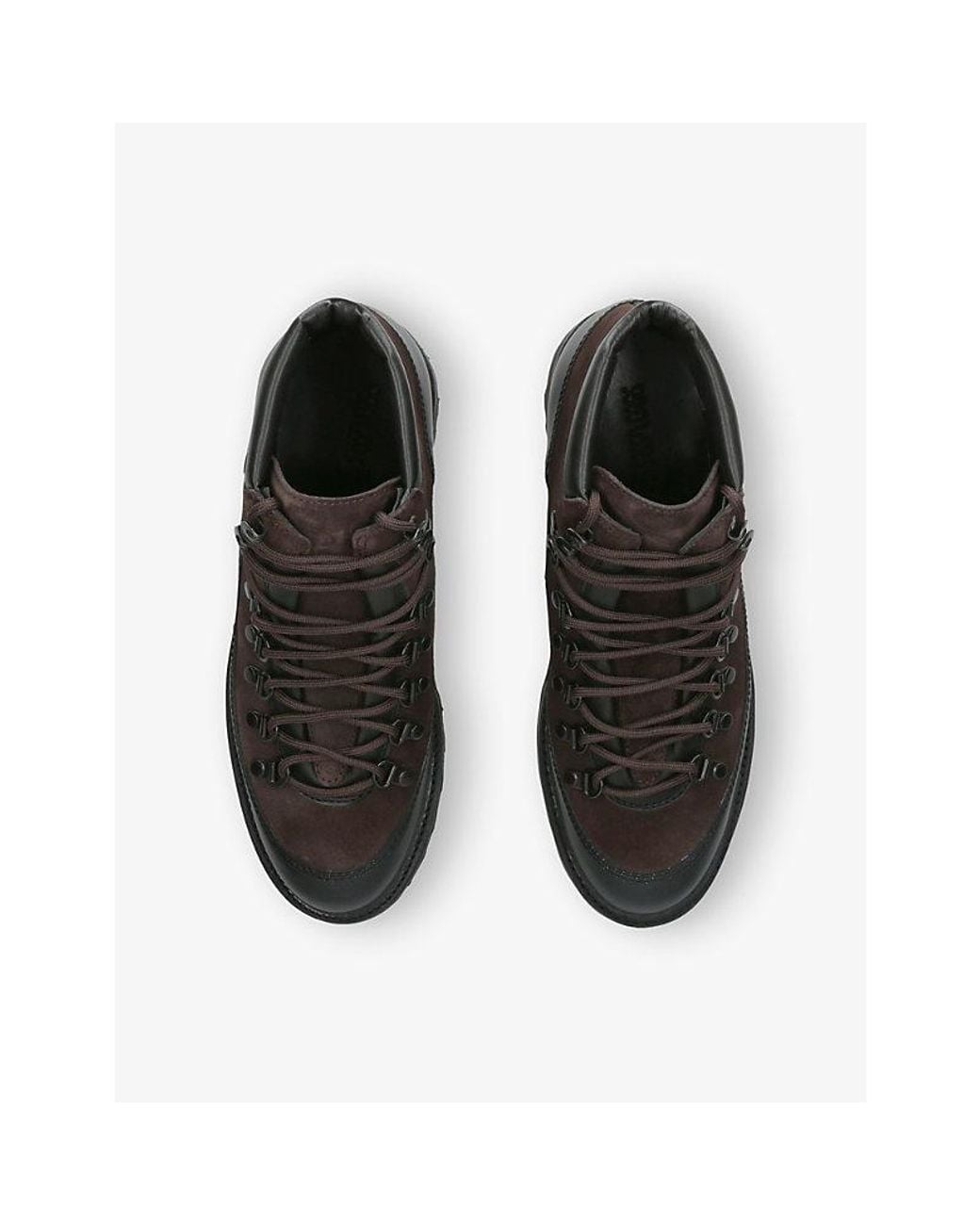 Morjas Black The Hiking Suede And Leather Boots for men
