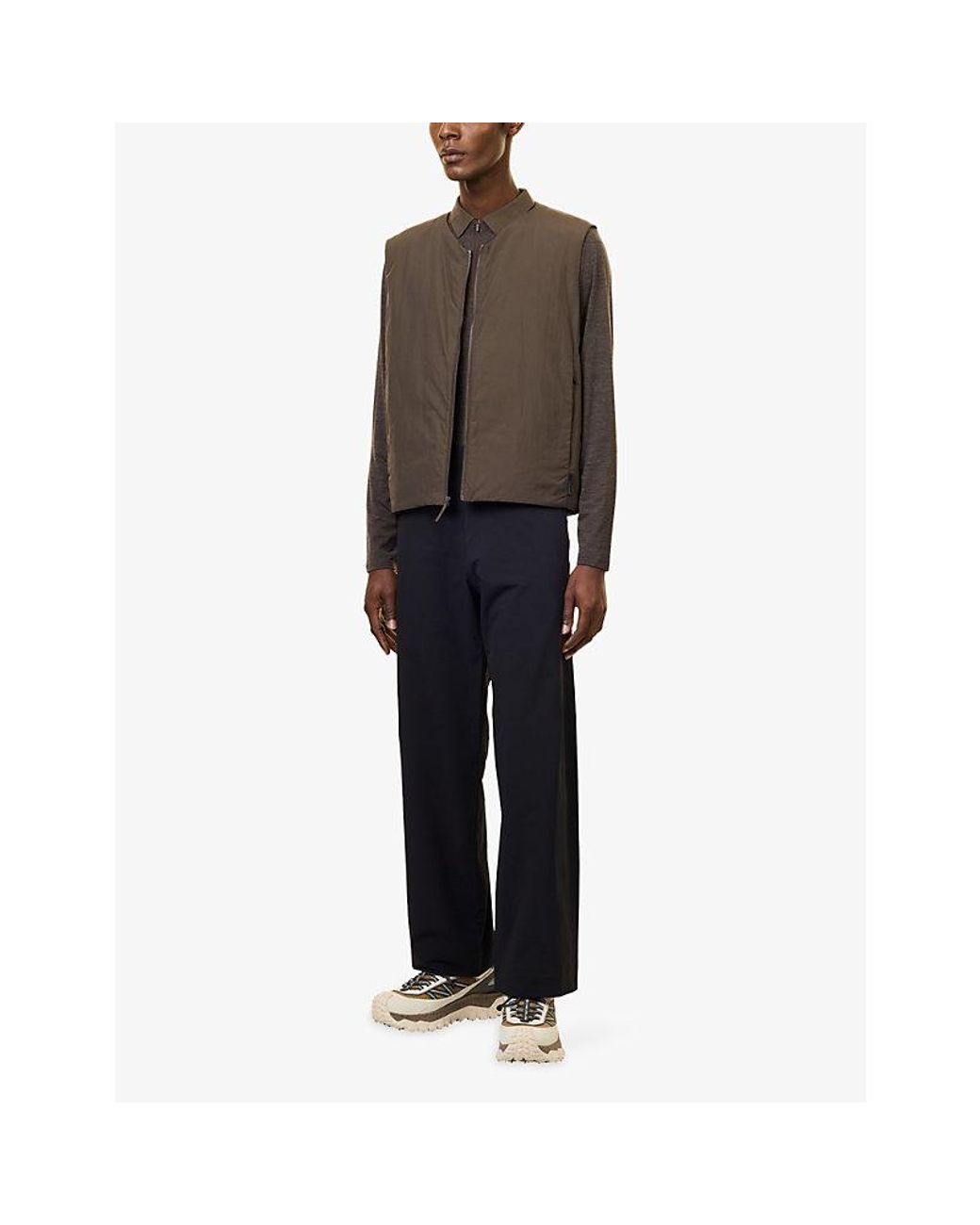 Veilance Brown Naroda Insulated Shell Gilet for men