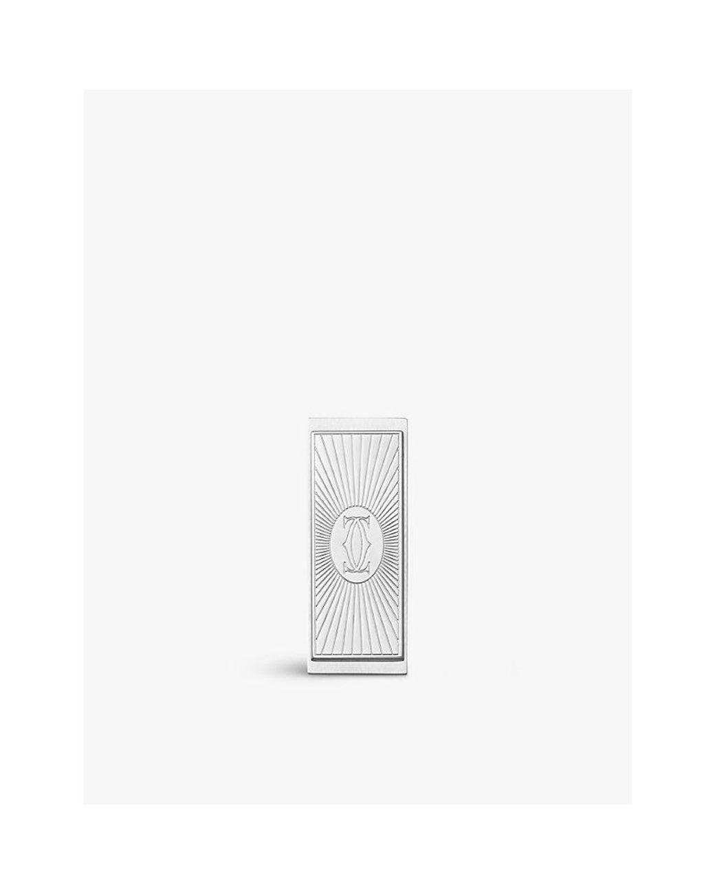 Cartier White C De Décor Stainless Money Clip for men