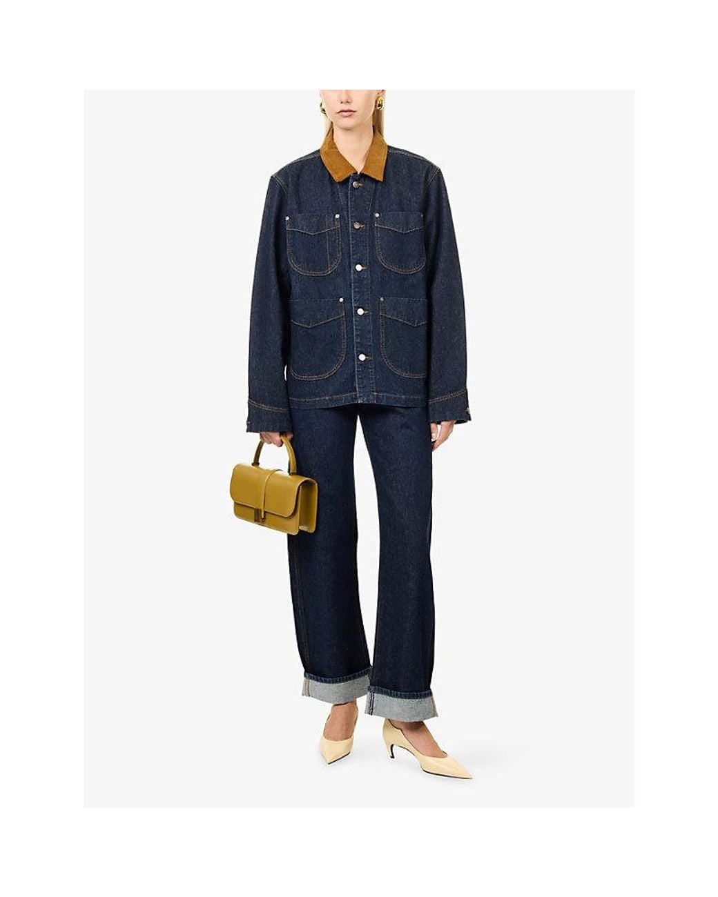 Khaite Blue Karo Straight-Leg Denim Jeans