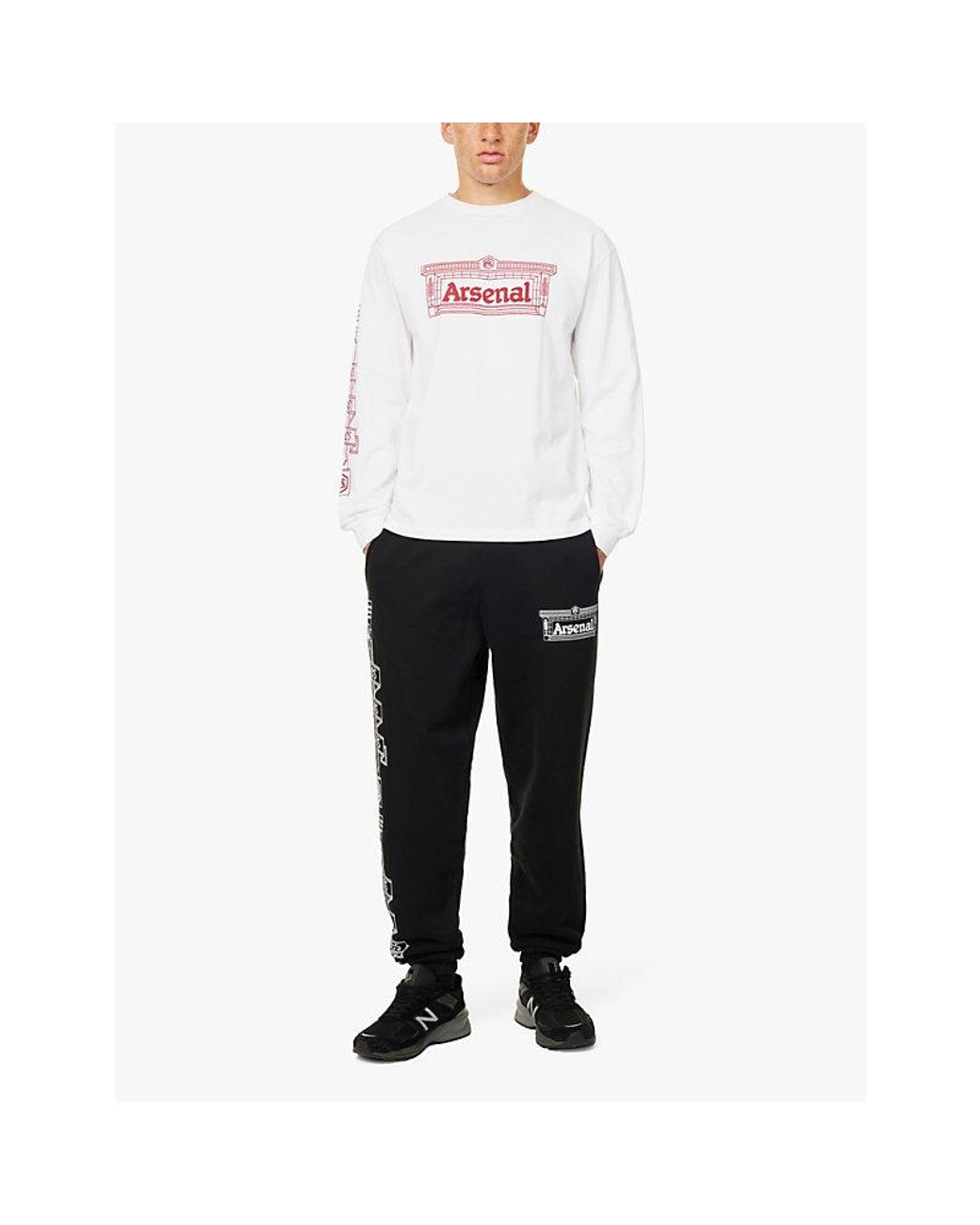 Aries X Arsenal Highbury Temple Long-Sleeves Relaxed-Fit Cotton