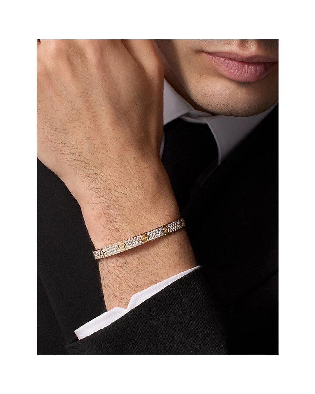 Cartier Metallic Love Classic 18Ct- And 1.99Ct Brilliant-Cut Diamond Bracelet