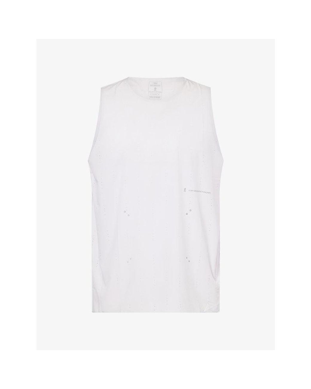 On Shoes White Paf Zero Singlet Stretch-Woven Top for men