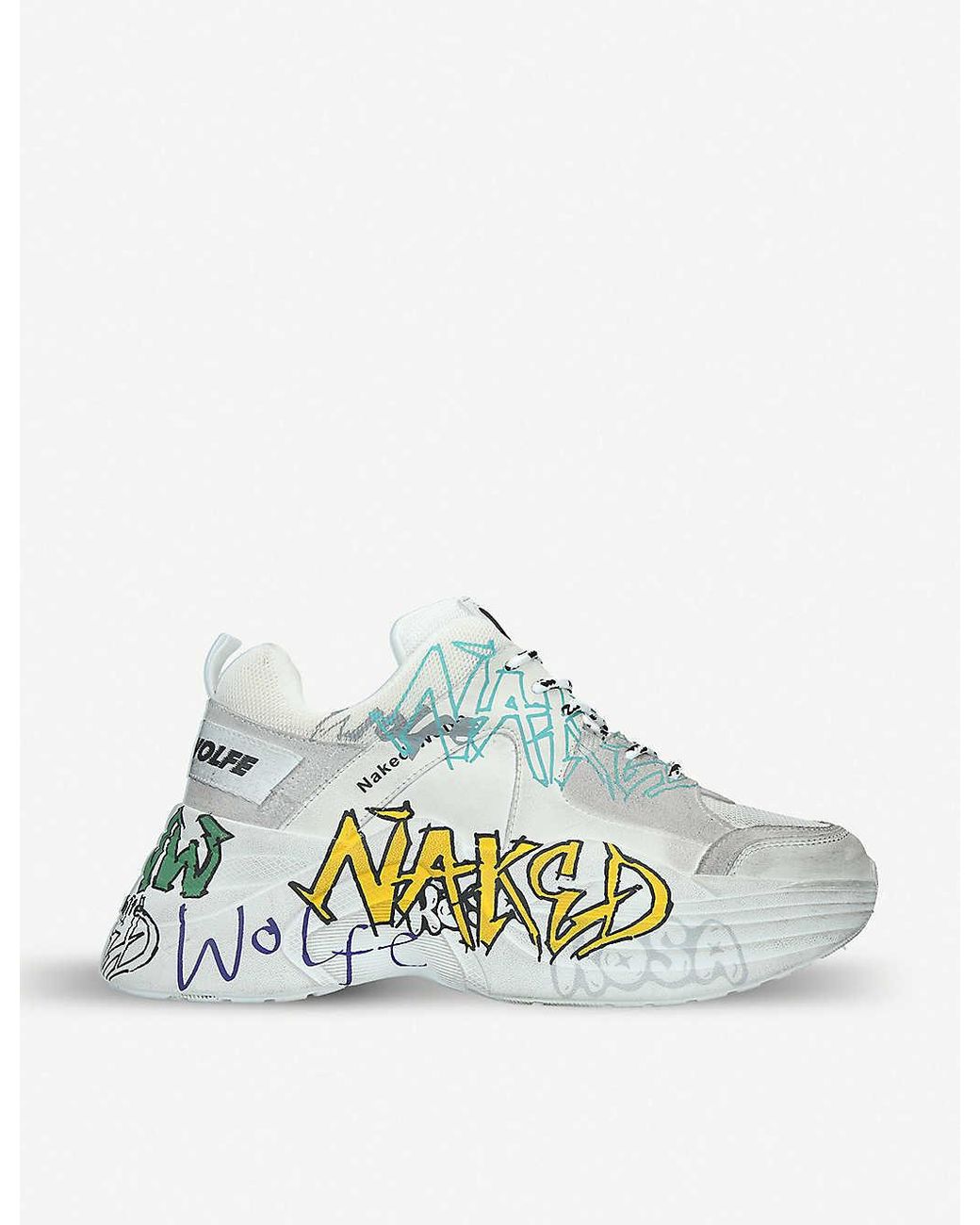 Naked Wolfe Titan Sneakers in White for Men | Lyst