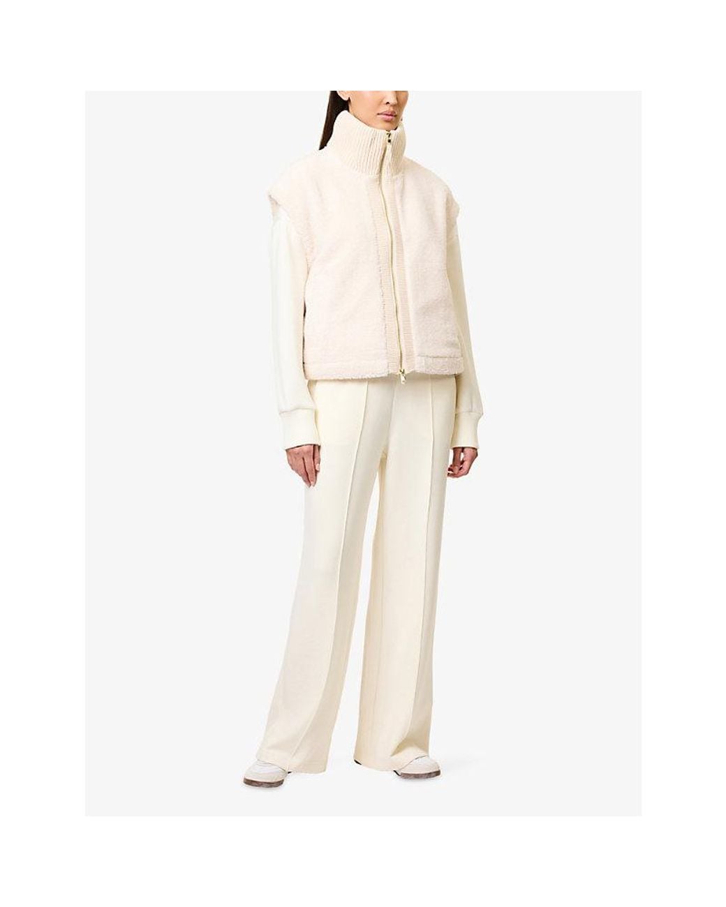 Varley Natural Dominic Faux-Shearling Gilet