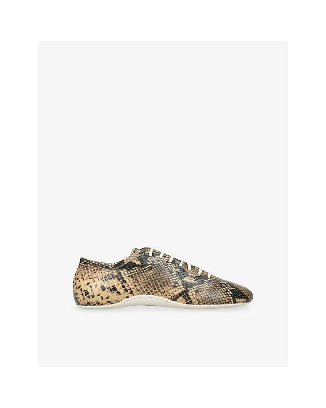 Dries Van Noten Multicolor Ballet Snake-Print Leather Trainers for men