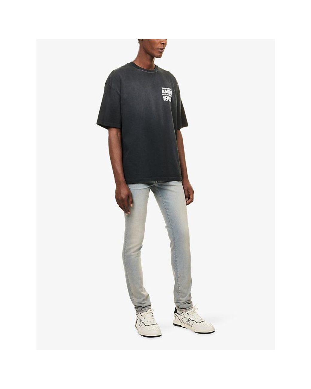 Amiri Black 1994 Logo-Print Skate Cotton-Jersey T-Shirt for men