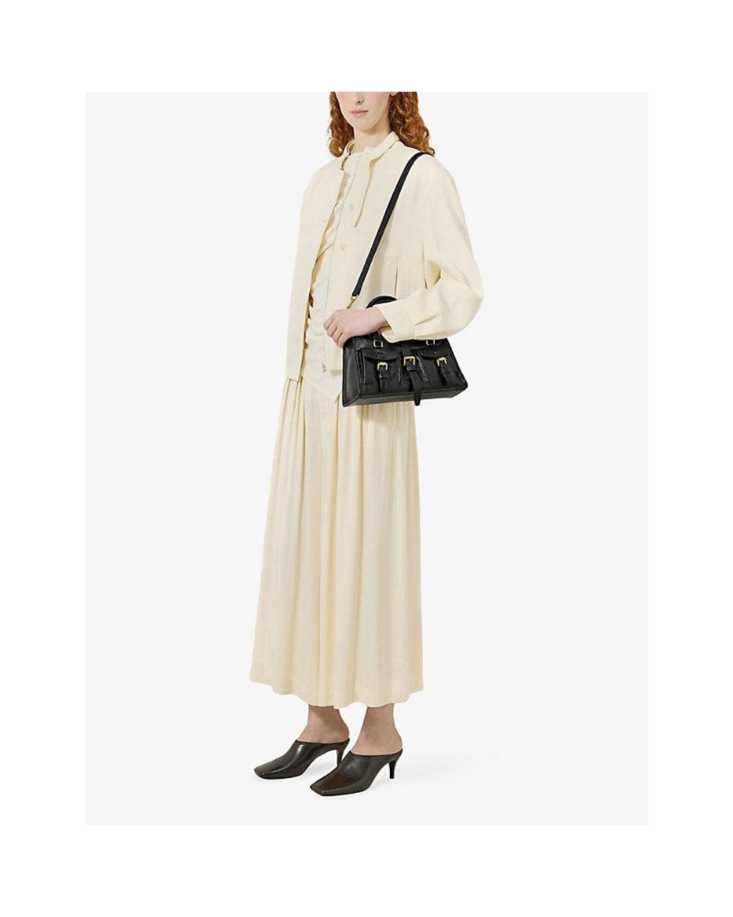 Mulberry Black Small Roxanne Leather Top-Handle Bag