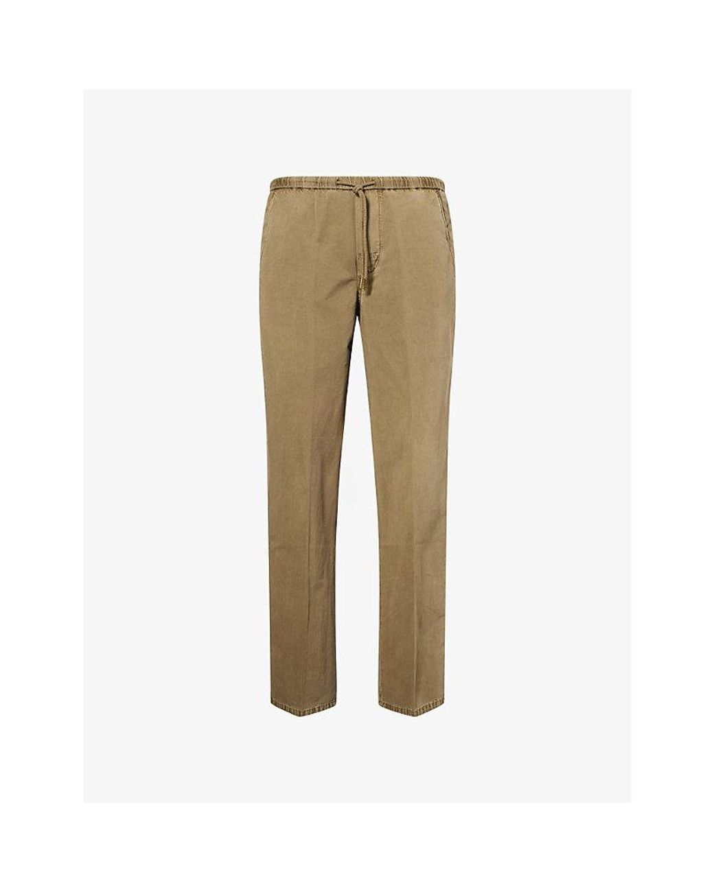 Citizens of Humanity Natural Relaxed-Fit Straight-Leg Cotton And Linen-Blend Trousers for men