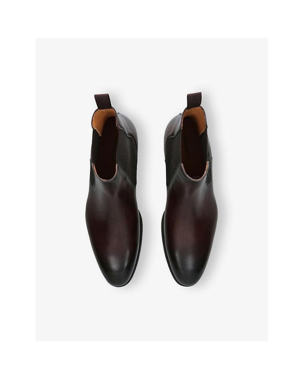 Magnanni Shoes Black Madison Leather Chelsea Boots for men