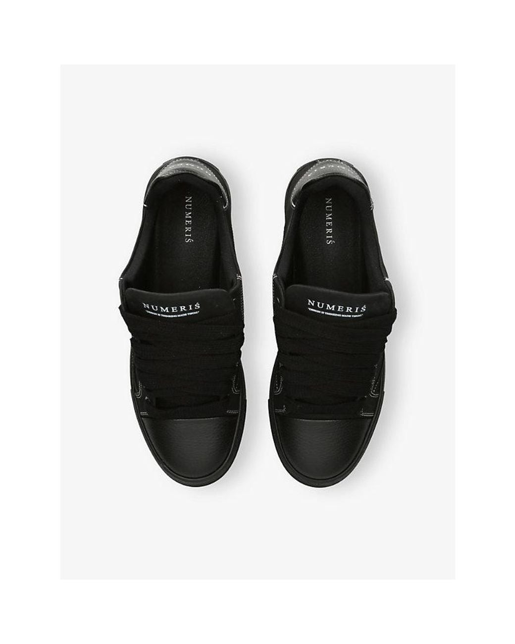 NUMERIS Black Atelier Suede Trainers for men