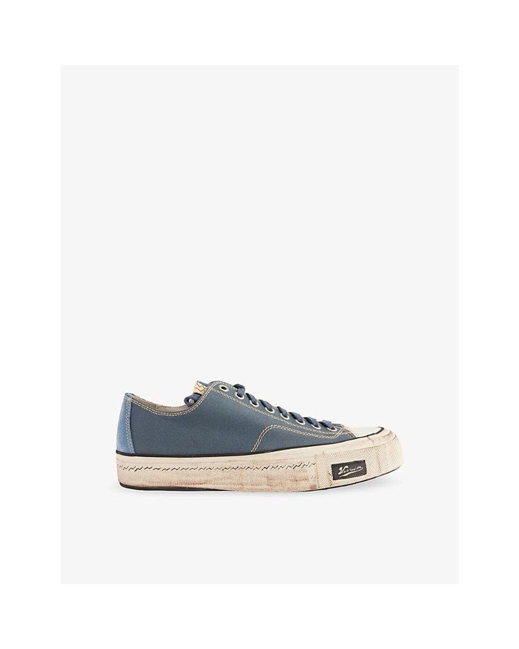 Visvim Blue Skagway Lo Canvas Trainers for men
