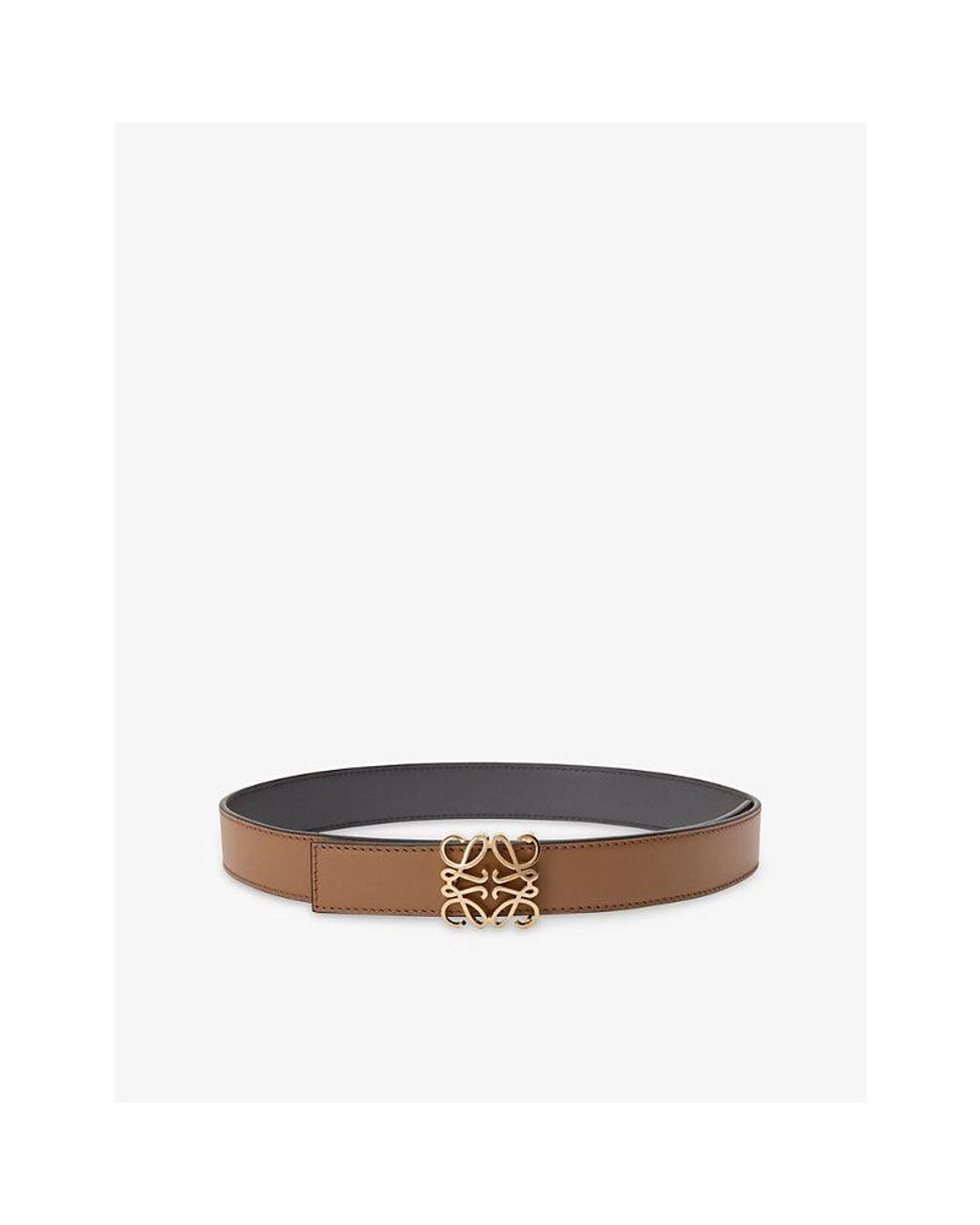 Loewe Multicolor Anagram Bombé Reversible Leather Belt