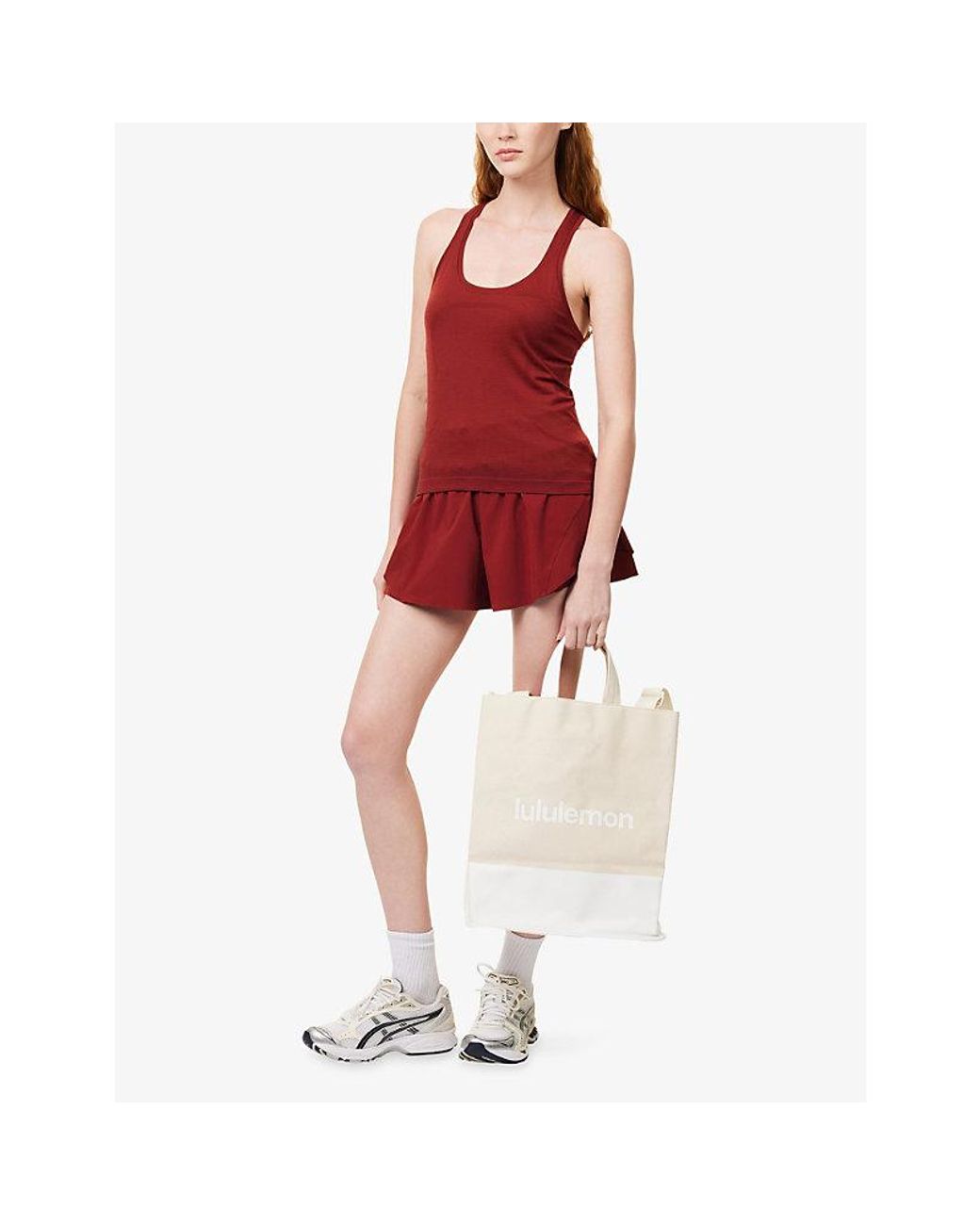 lululemon athletica Red Swiftly Tech Racer-Back Stretch-Woven Vest Top
