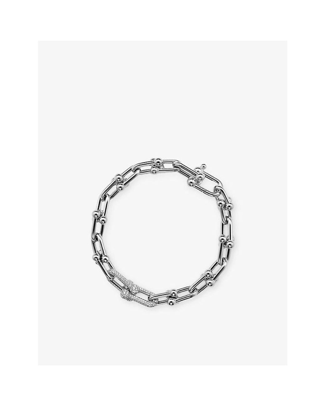 Tiffany & Co Metallic Tiffany Hardwear Medium-Link 18Ct- And 1.39Ct Diamond Bracelet