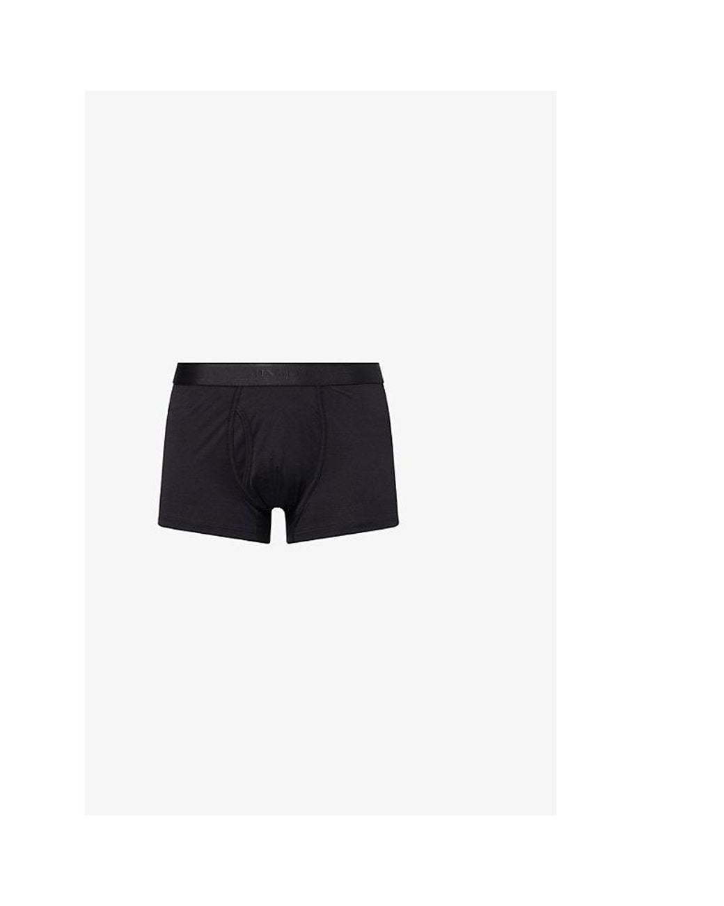 Sunspel Black Superfine Regular-Fit Cotton Trunks for men