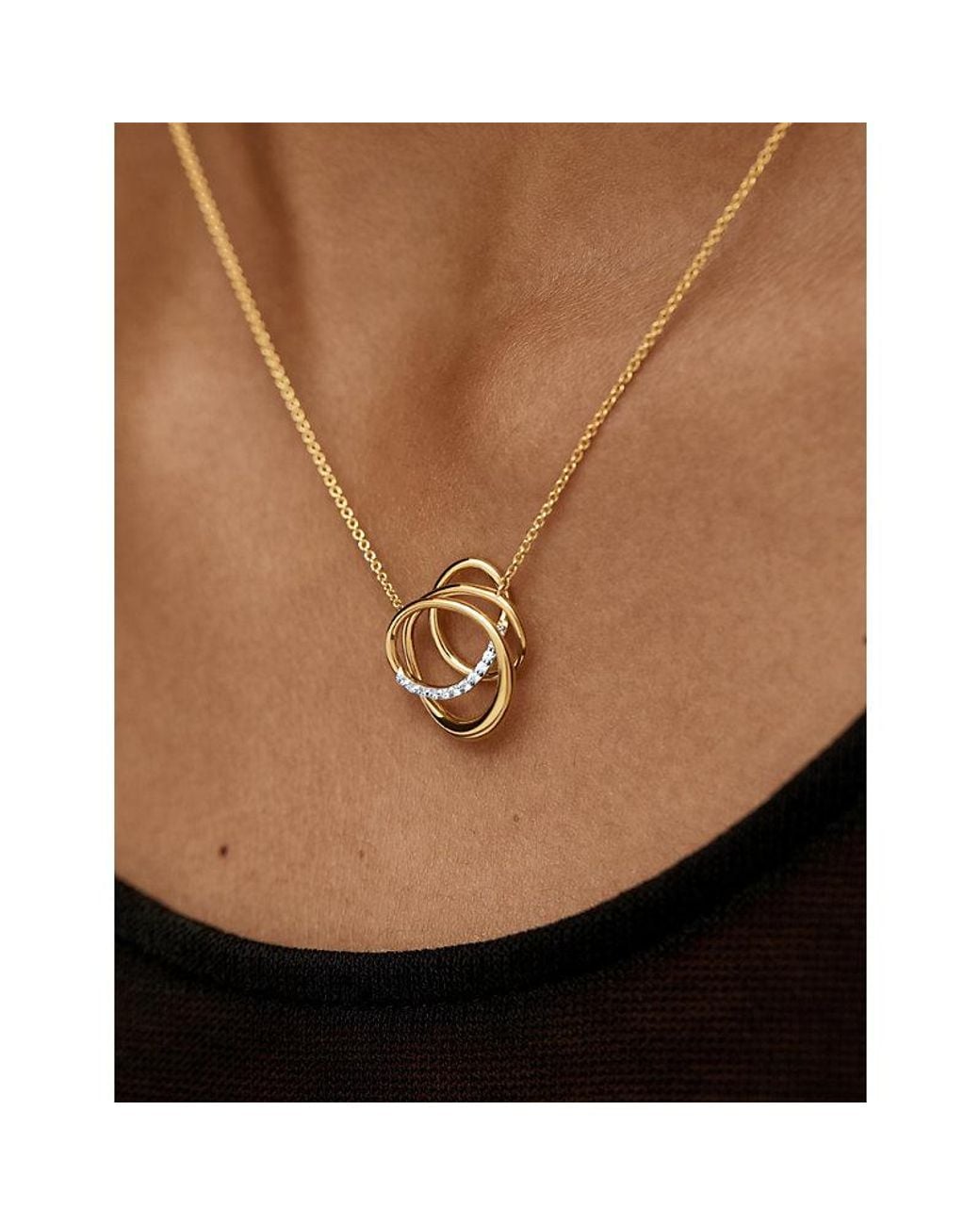Monica Vinader Metallic Nura Pavé Wrap 18Ct Vermeil And Lab-Grown Diamond Necklace