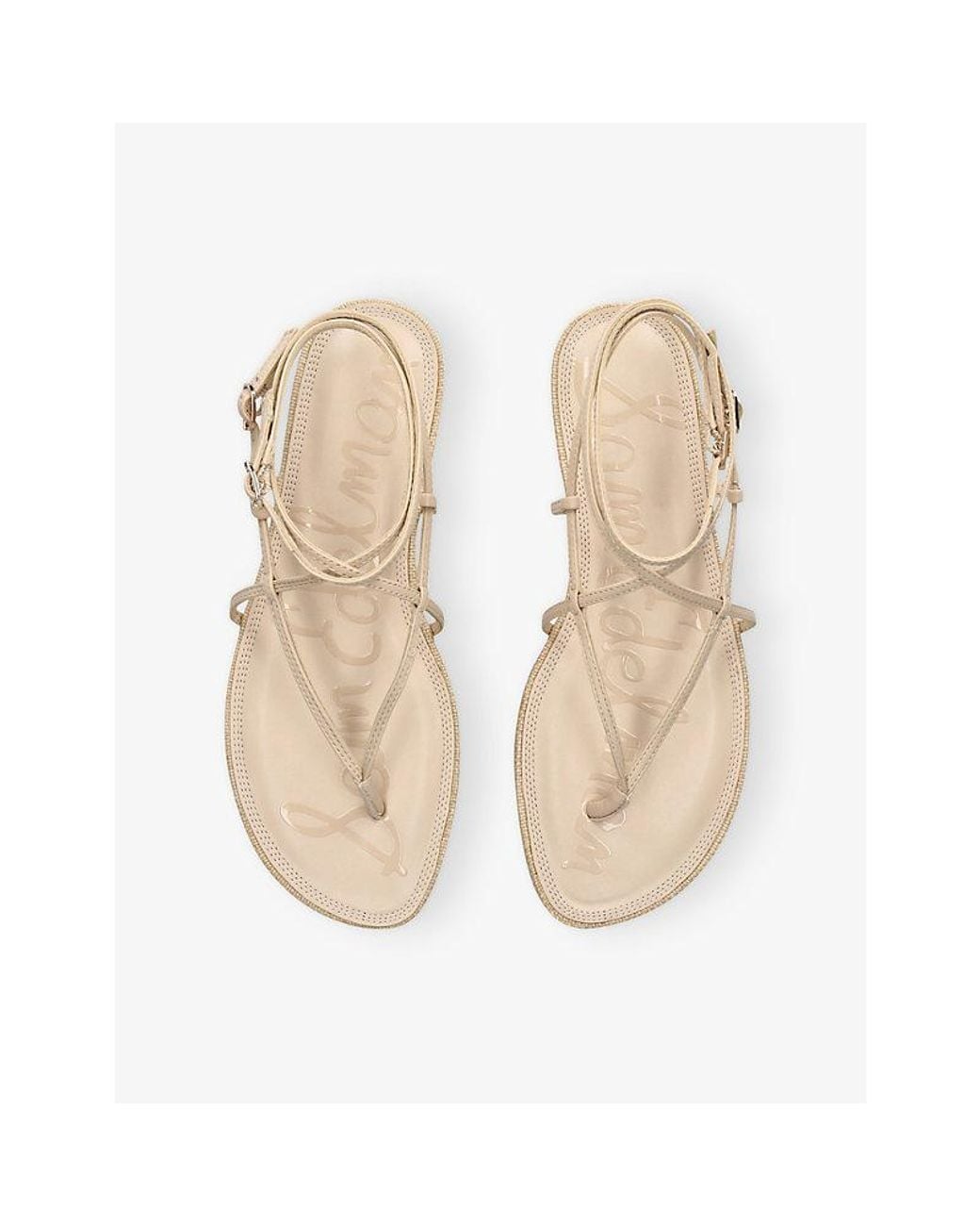 Sam Edelman White Clarra Leather Sandals