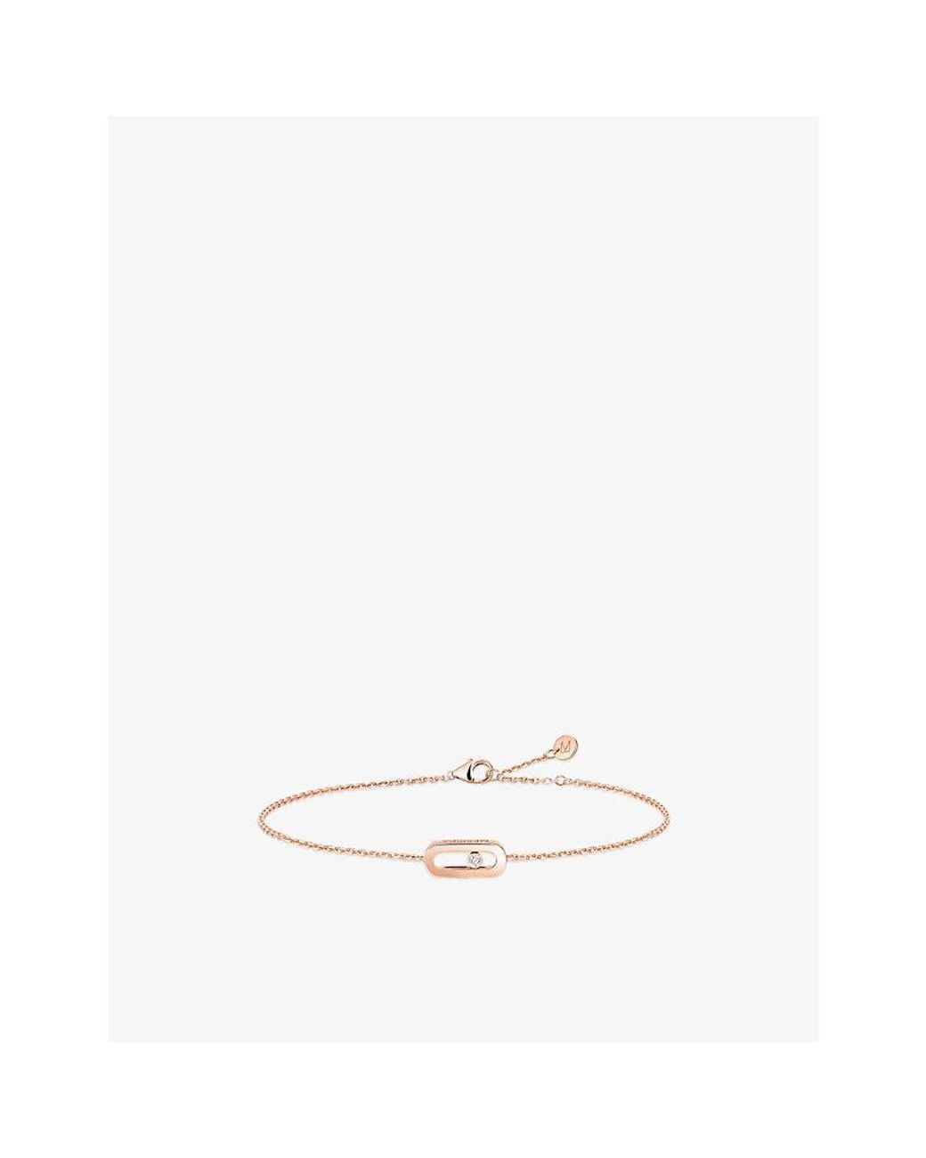 Messika White Cares 18Ct And 0.01Ct Diamond Bracelet
