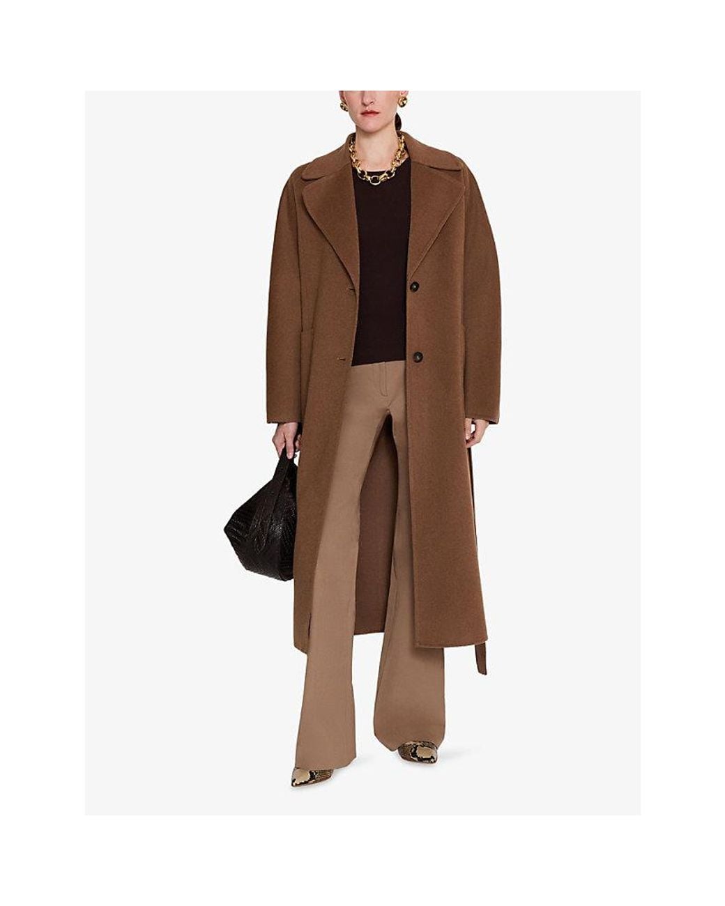 Joseph Brown Spencer Double-Faced Wool And Cashmere Coat