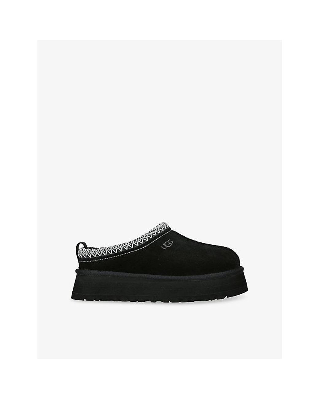 Ugg Black Tazz Ii Suede Slippers