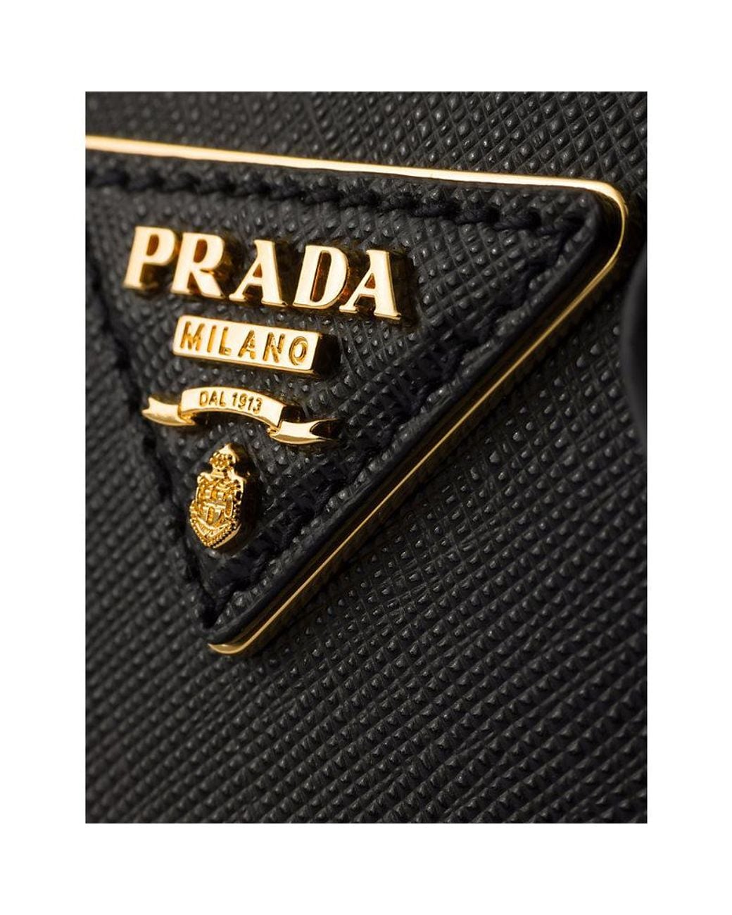 Prada Black Galleria Mini Saffiano Leather Shoulder Bag