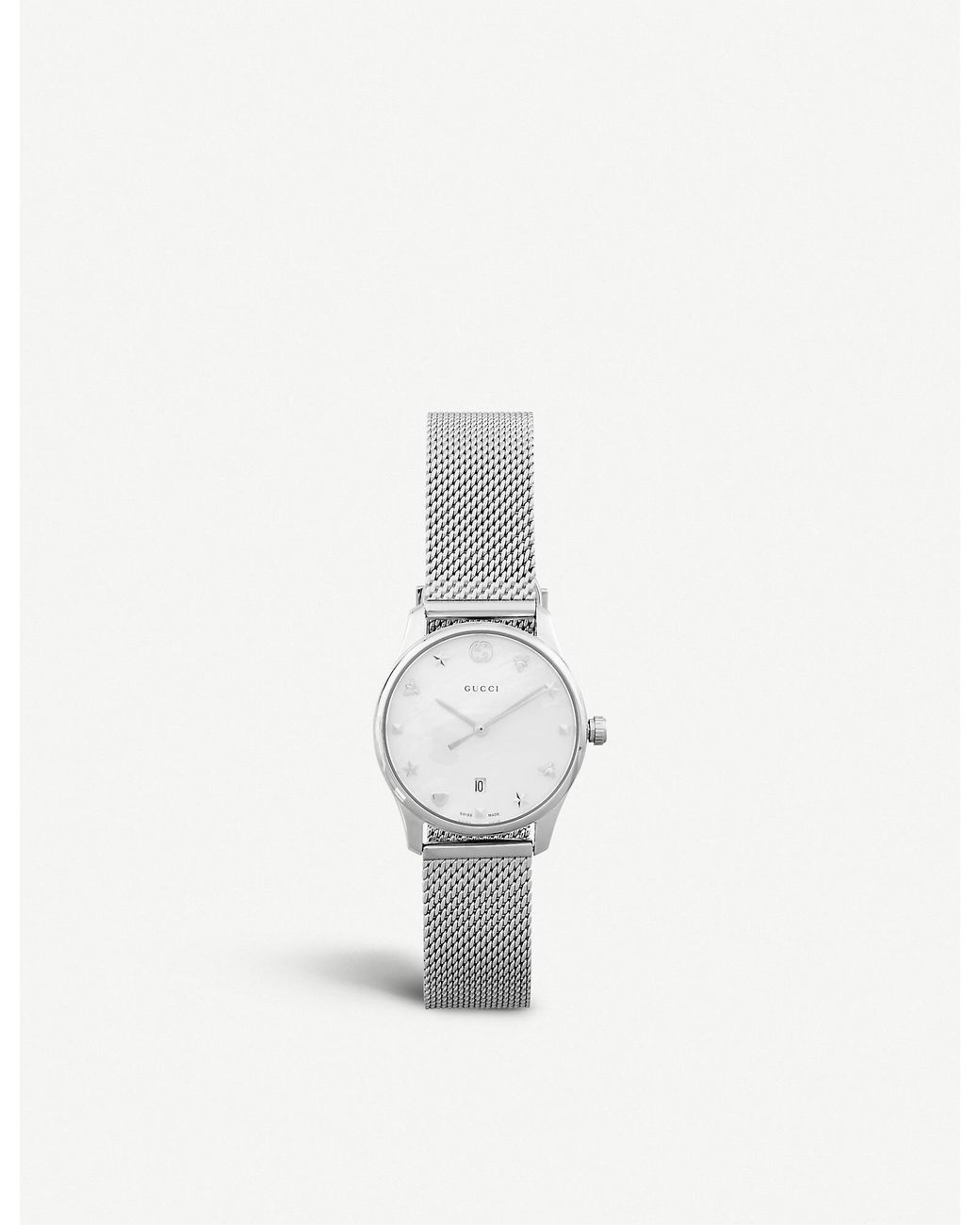 Gucci G-timeless Mother Of Pearl Dial 