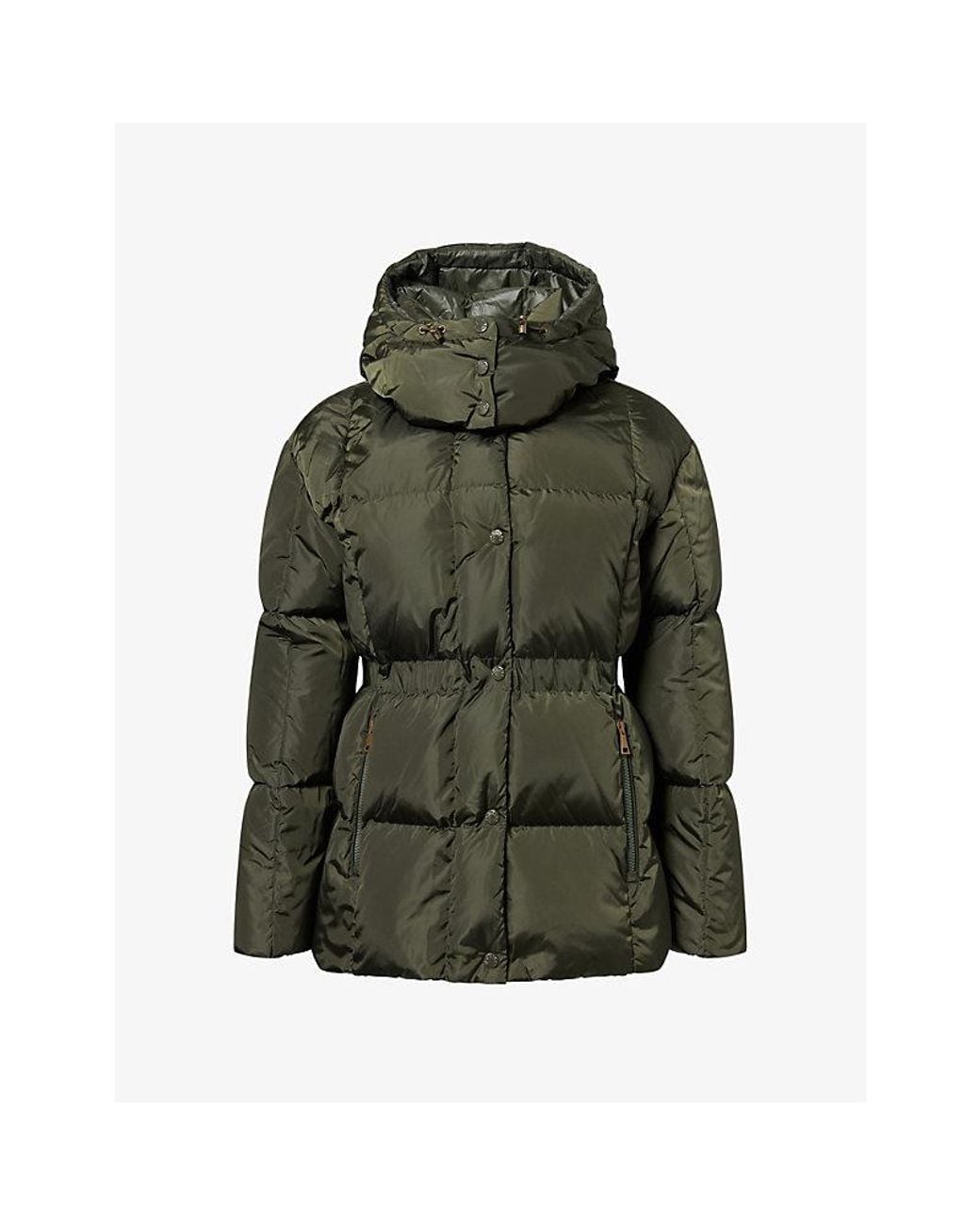 Moncler Green Agneux Hooded Shell Jacket