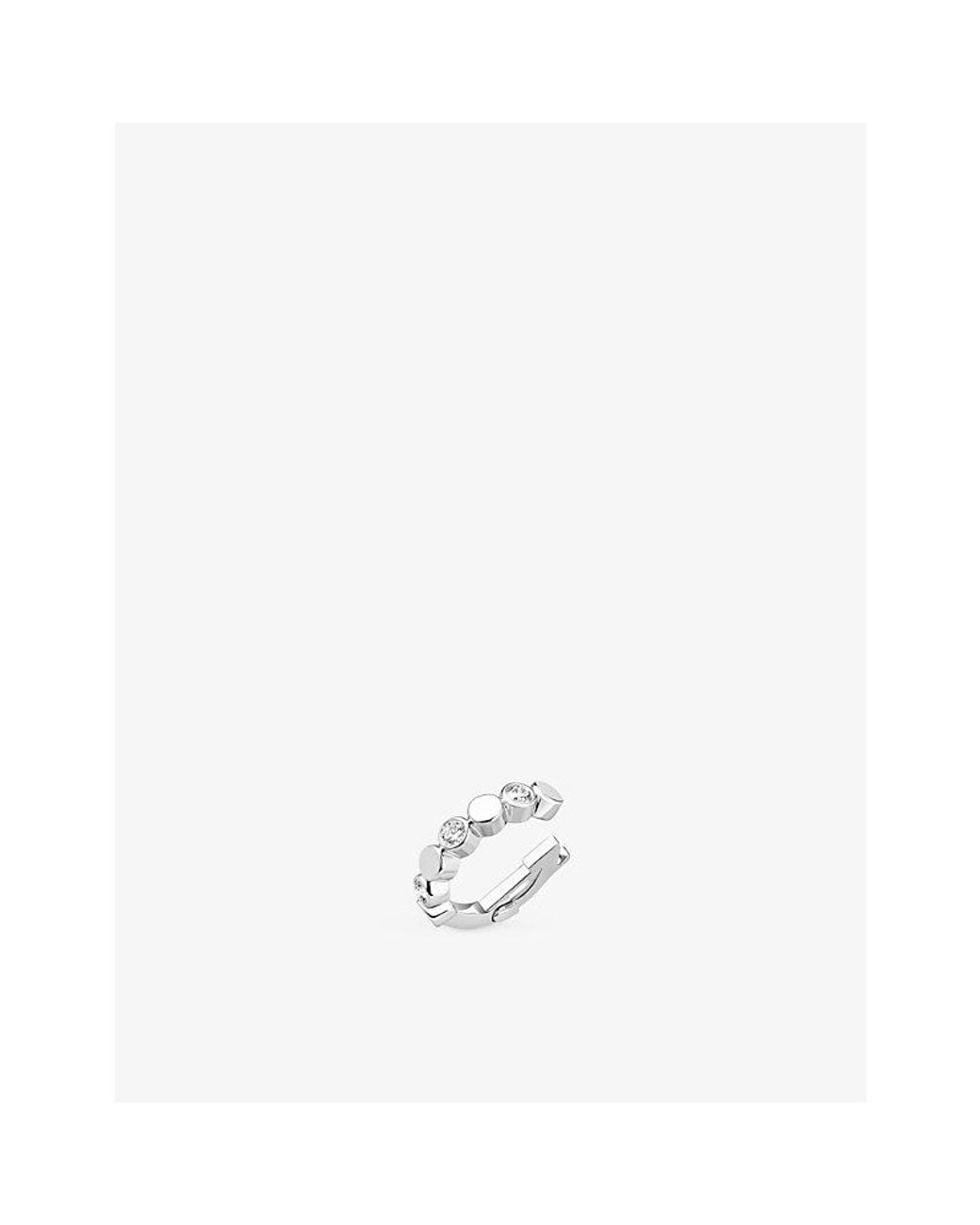Messika White D-Vibes Single And 0.16Ct Diamond Clip Earring