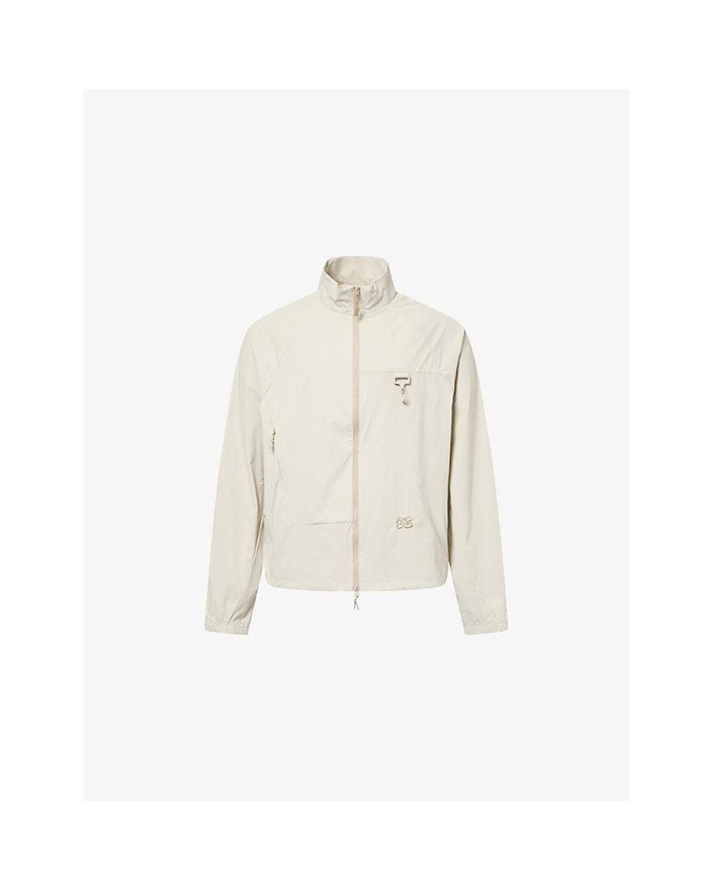 Reese Cooper White Reyes Stand-Collar Soft-Shell Jacket for men