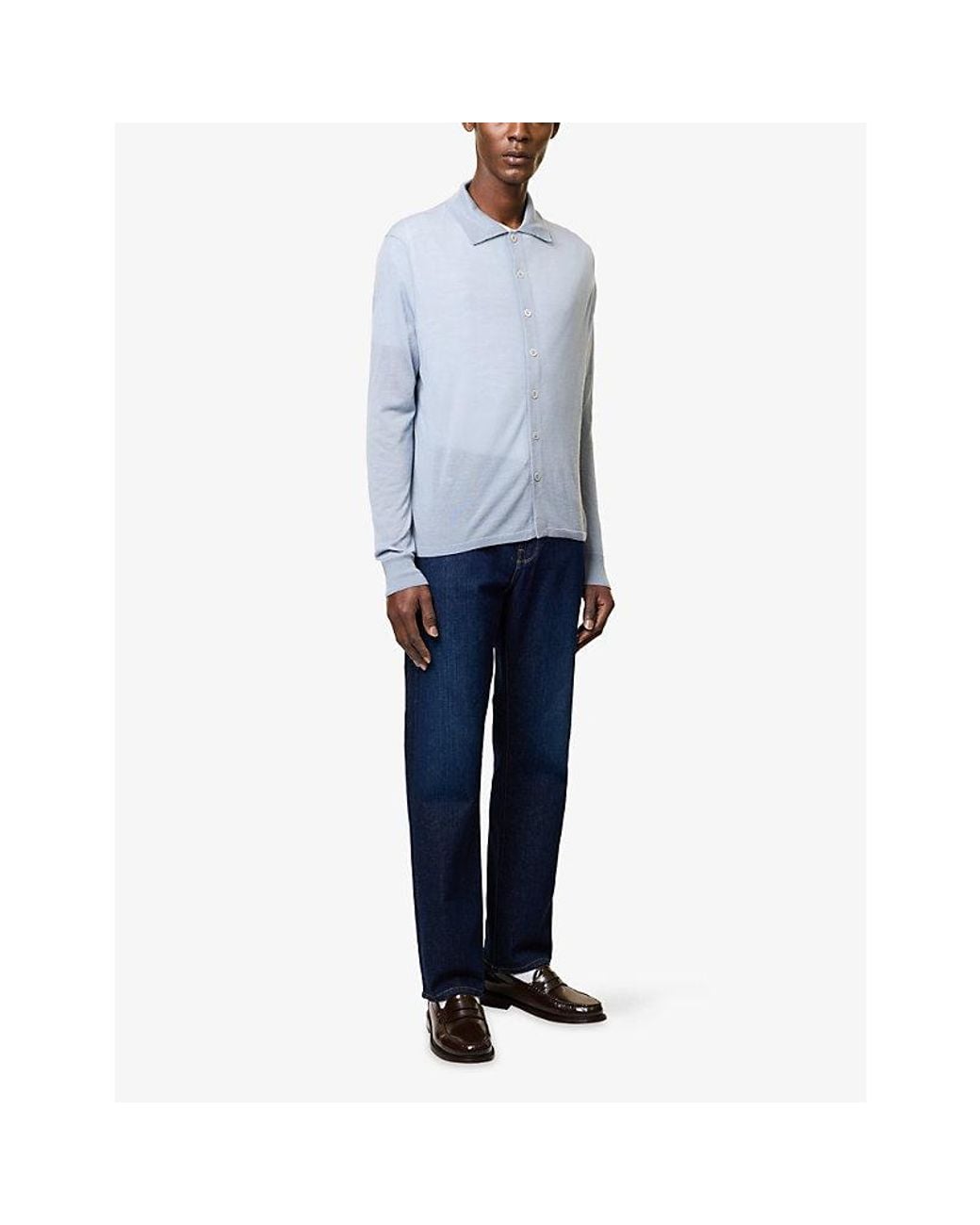 Replay Blue Aideen Straight-Leg Denim Jeans for men
