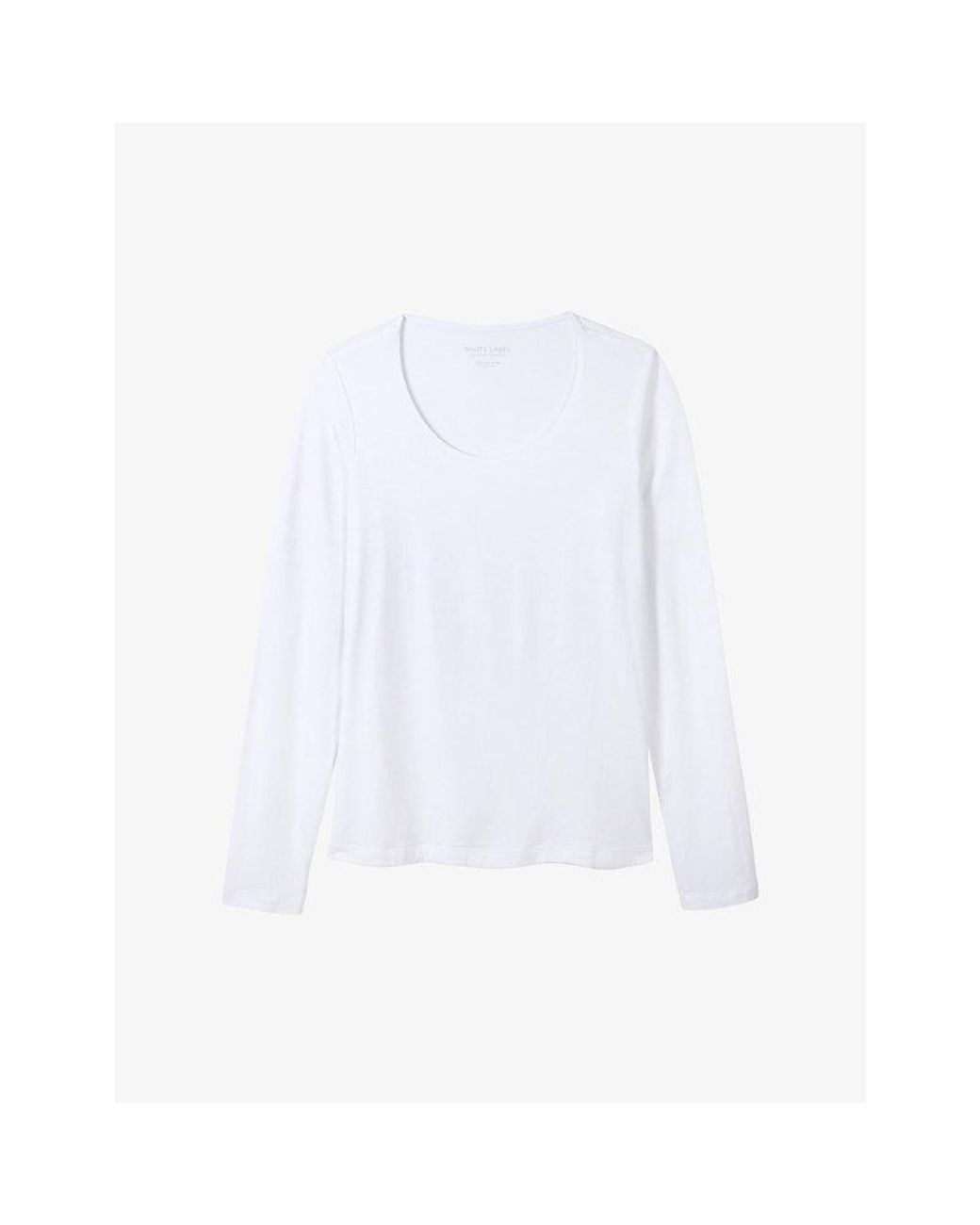 The White Company White Essential Double-Layer Cotton-Jersey T-Shirt