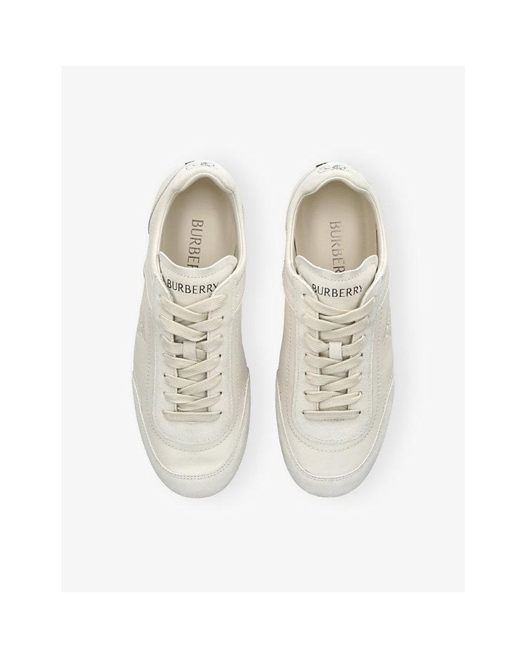 Burberry White Knight Leather Trainers