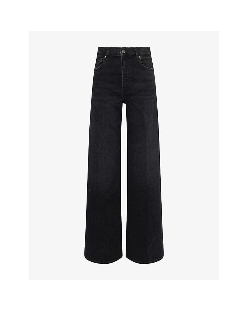 FRAME Black The Palace High-Rise Stretch-Denim Jeans