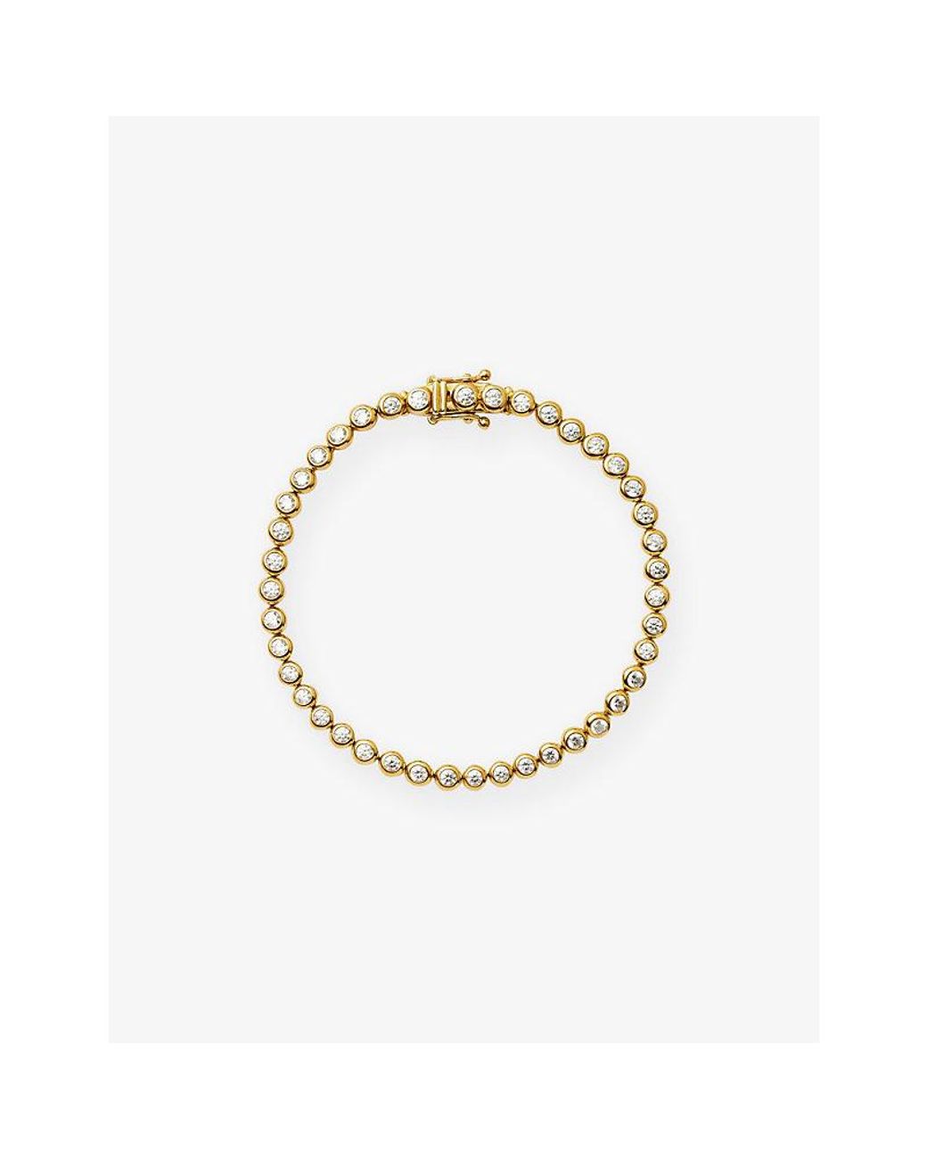 Missoma Metallic Tennis Round 18Ct-Plated Brass Bracelet